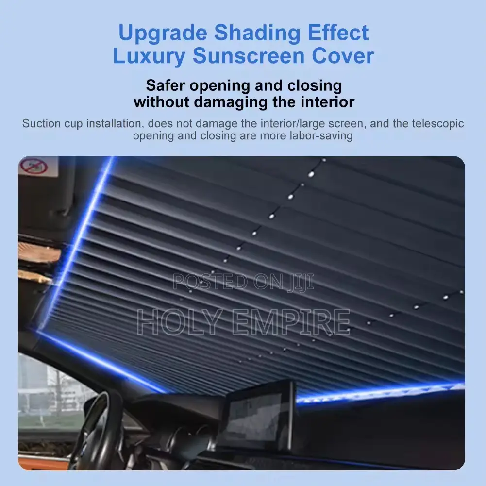 Retractable 46cm Car Sunshade Universal Front Rear Windshiel
