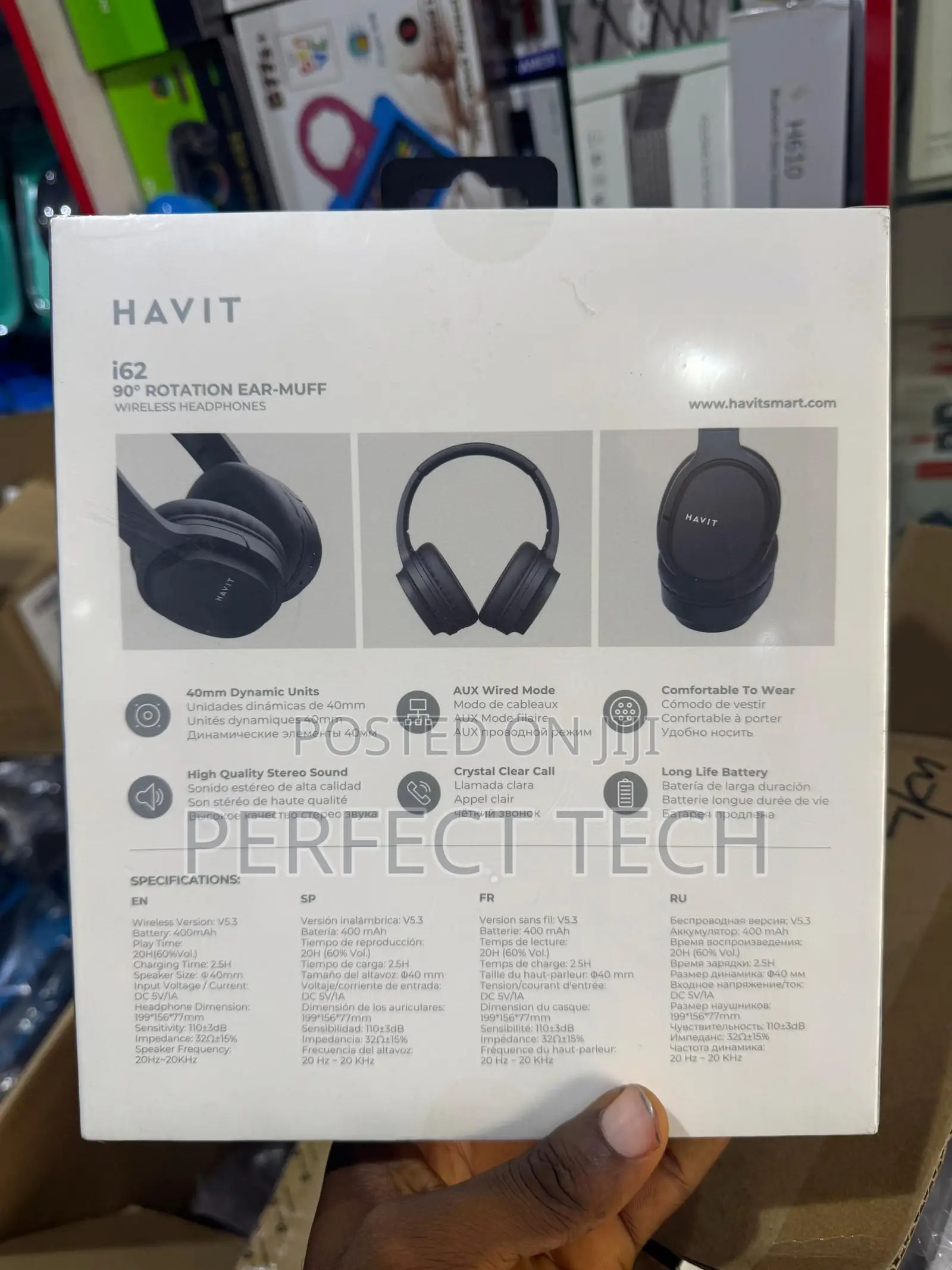 Havit I62 Rotation Ear-Muff Wireless Headphones