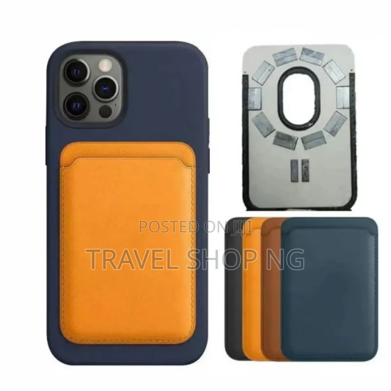 Stylish Magsafe Leather Wallet Card Holder For iPhone 12-15