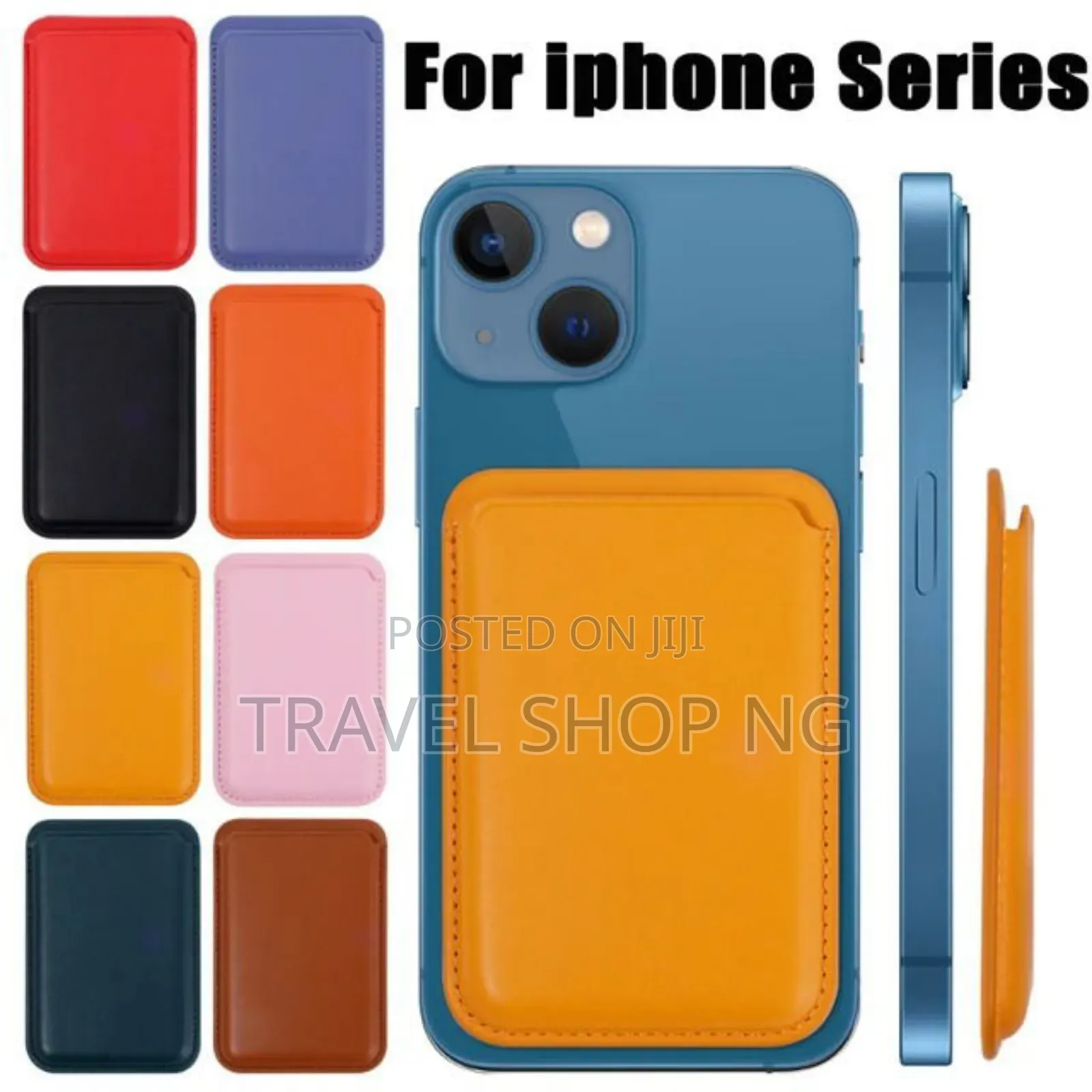Stylish Magsafe Leather Wallet Card Holder For iPhone 12-15