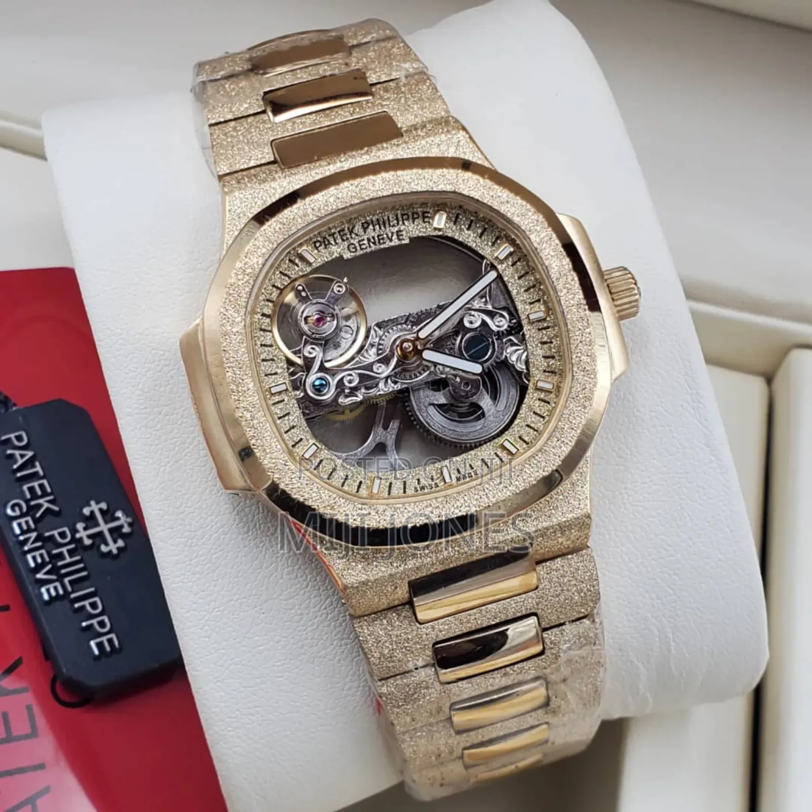 Patek Philippe Frosted Skeleton Dial Watch