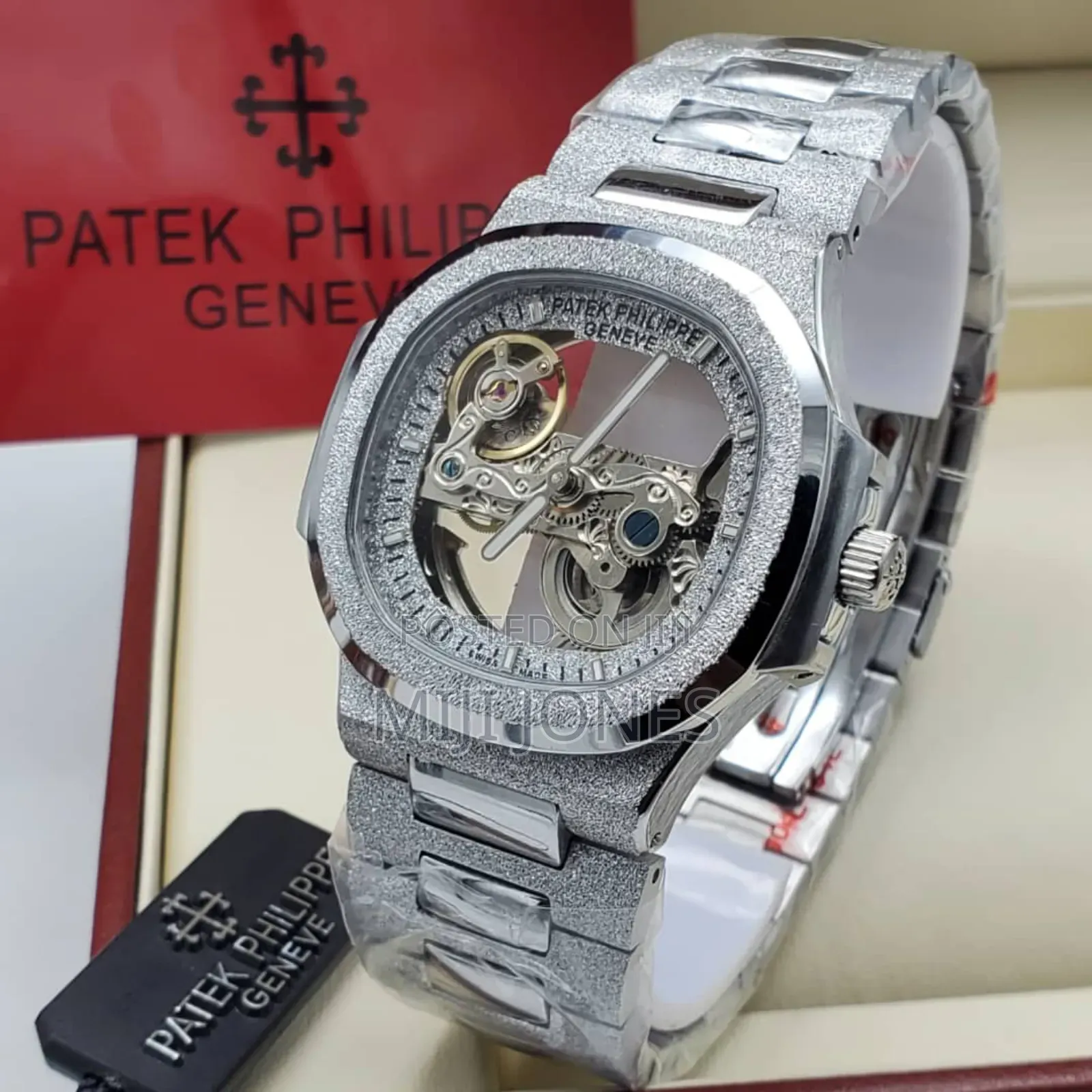 Patek Philippe Frosted Skeleton Dial Watch