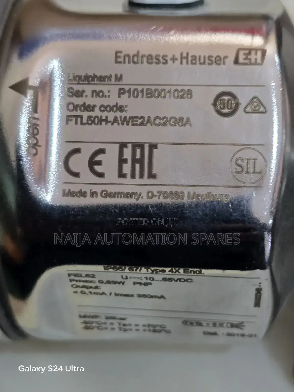 Endress Point Level Detection Liquiphant | FTL50H-AWE2AC2G8A
