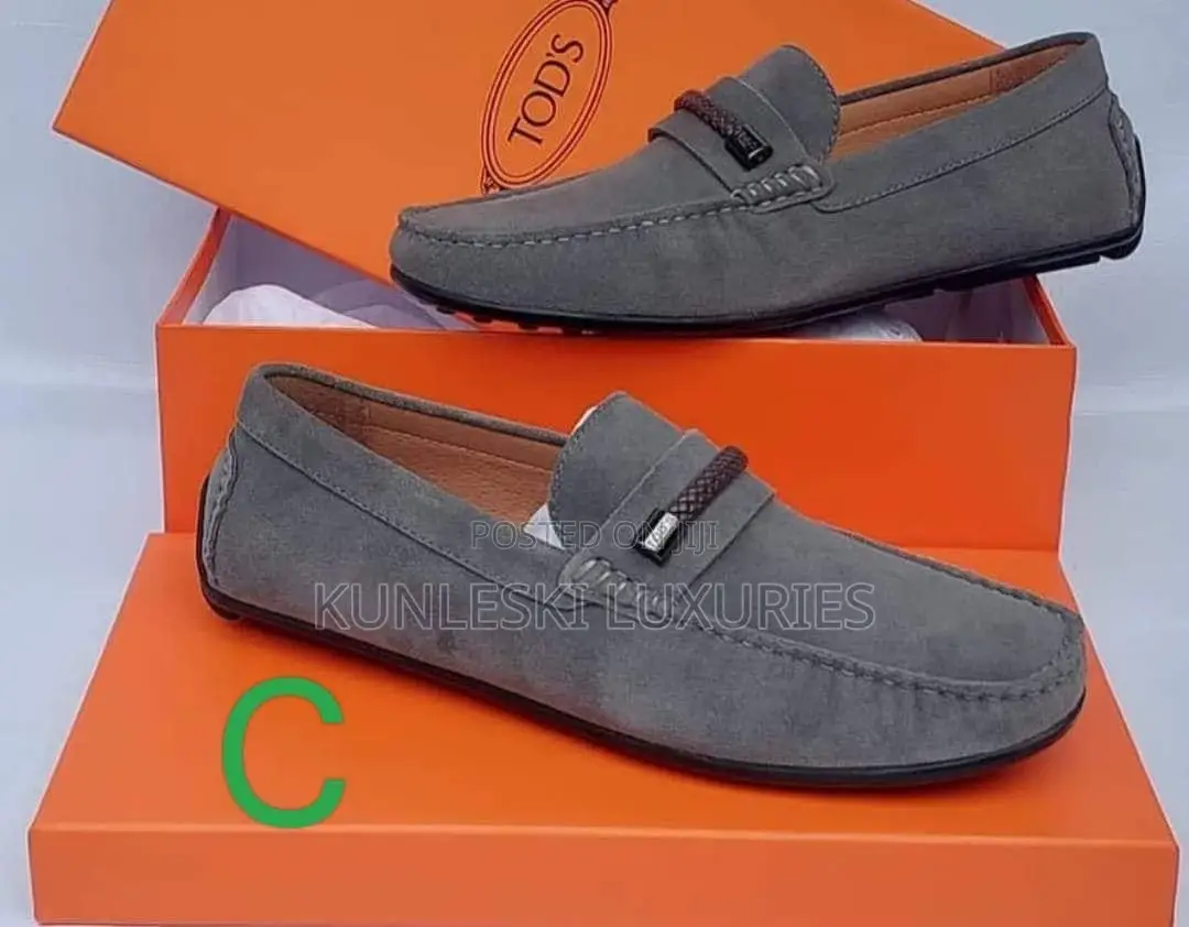 Original Tods Loafers Suede Shoes Collections