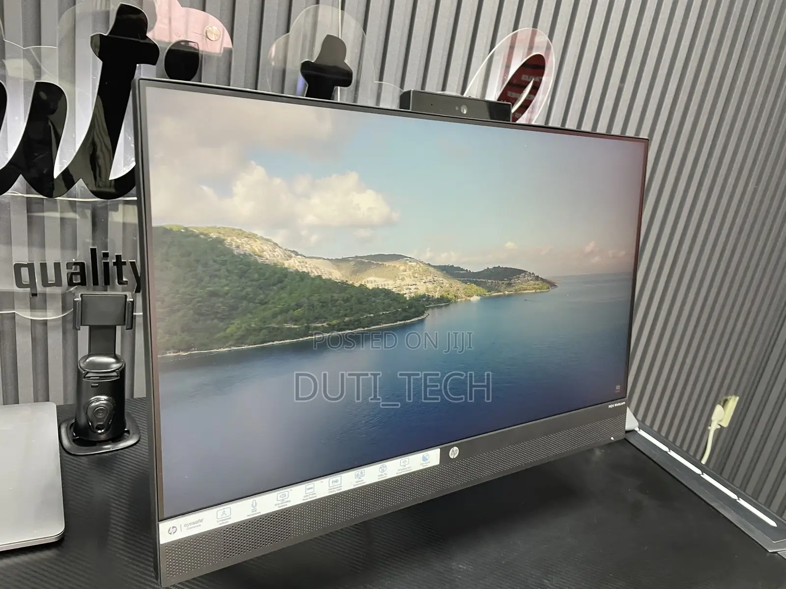 Hp 24”1080p Monitor With Built-in Camera, Speaker Usb-C
