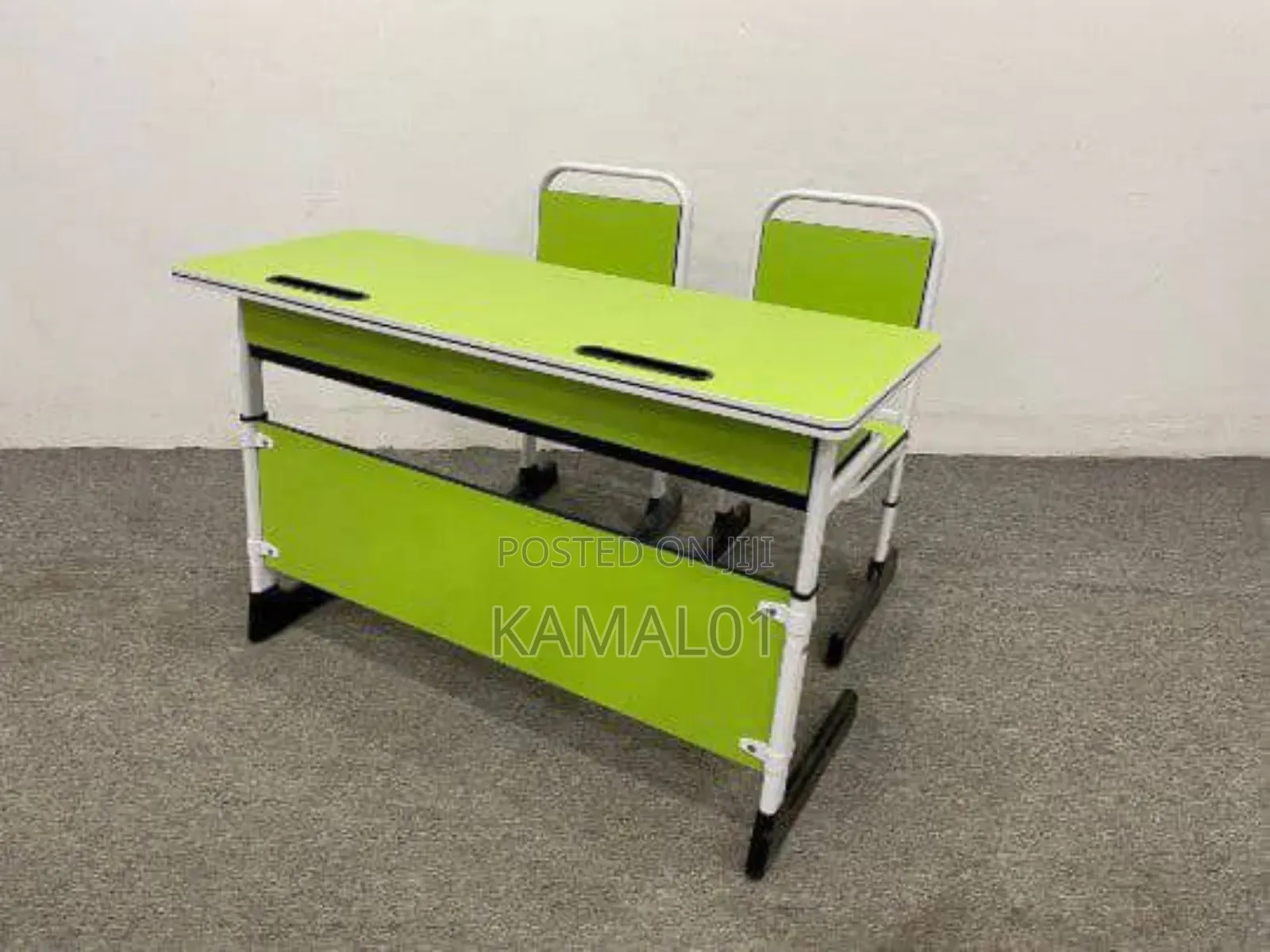 High Quality Student Double Chair and Long Table for Two