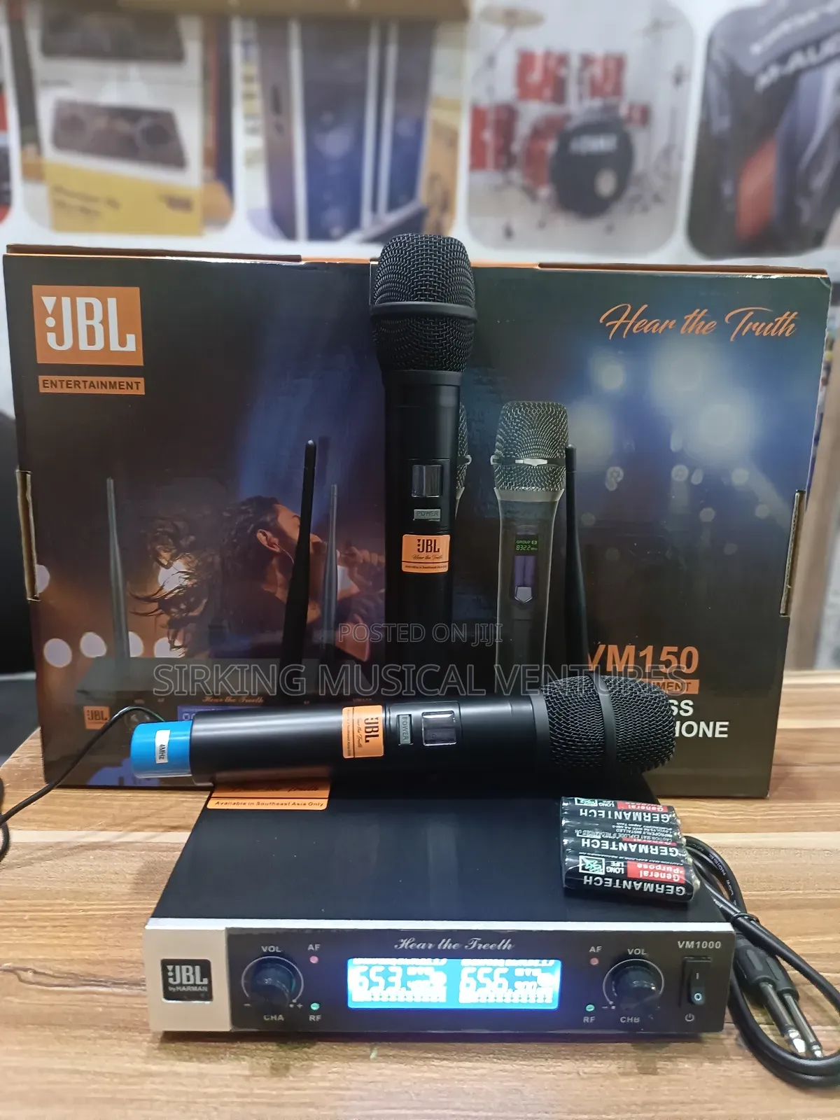 JBL Vm-150 2handle Digital Wireless Mic 300meters Range