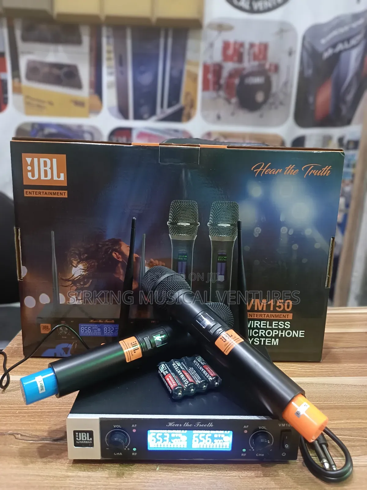 JBL Vm-150 2handle Digital Wireless Mic 300meters Range
