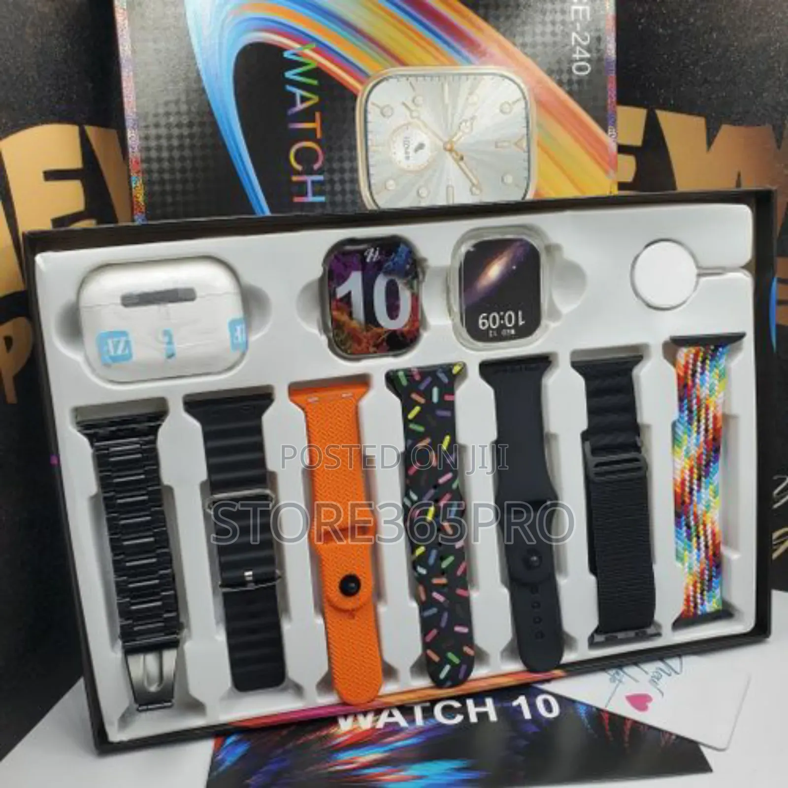 Ace 240 Smart Watch Free Airpod and 7 Straps