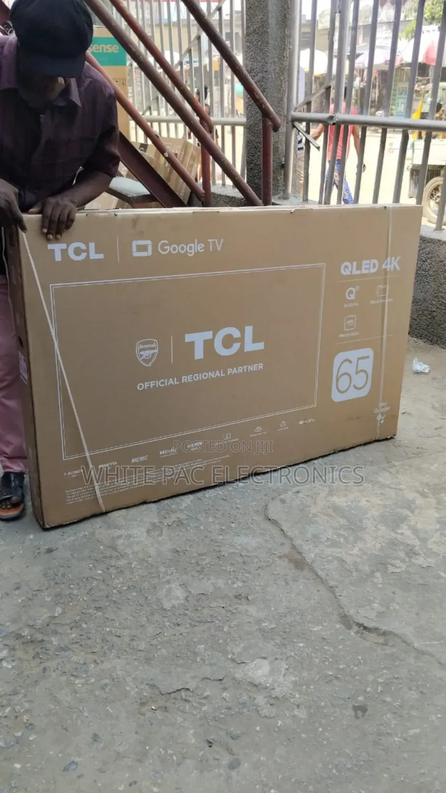 Tcl Qled 65"Inch 4k Smart Android Flameless Tv> Netflix > Youtube >