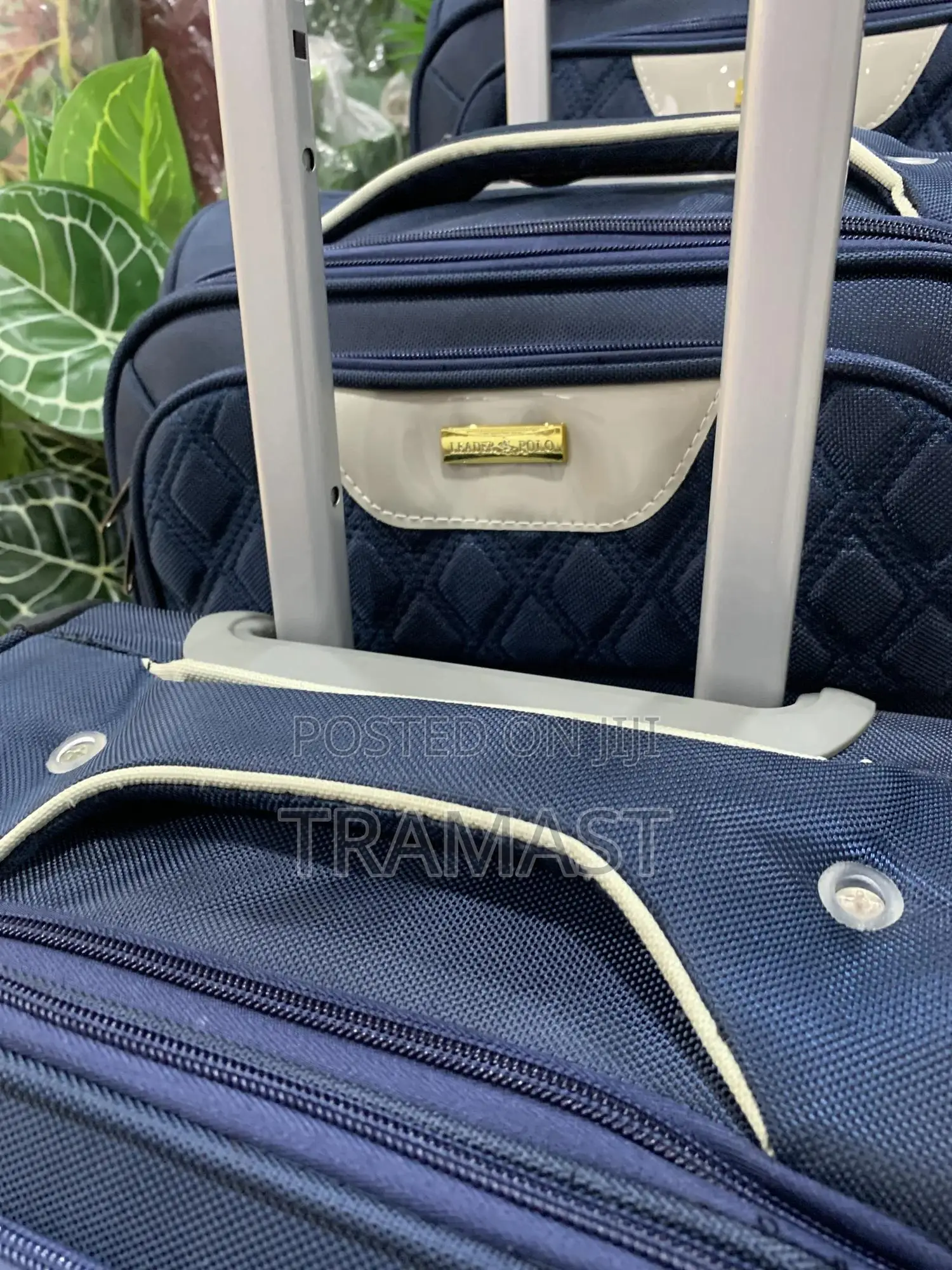 6 Set Leader Polo Travel Luggage - Navy Blue