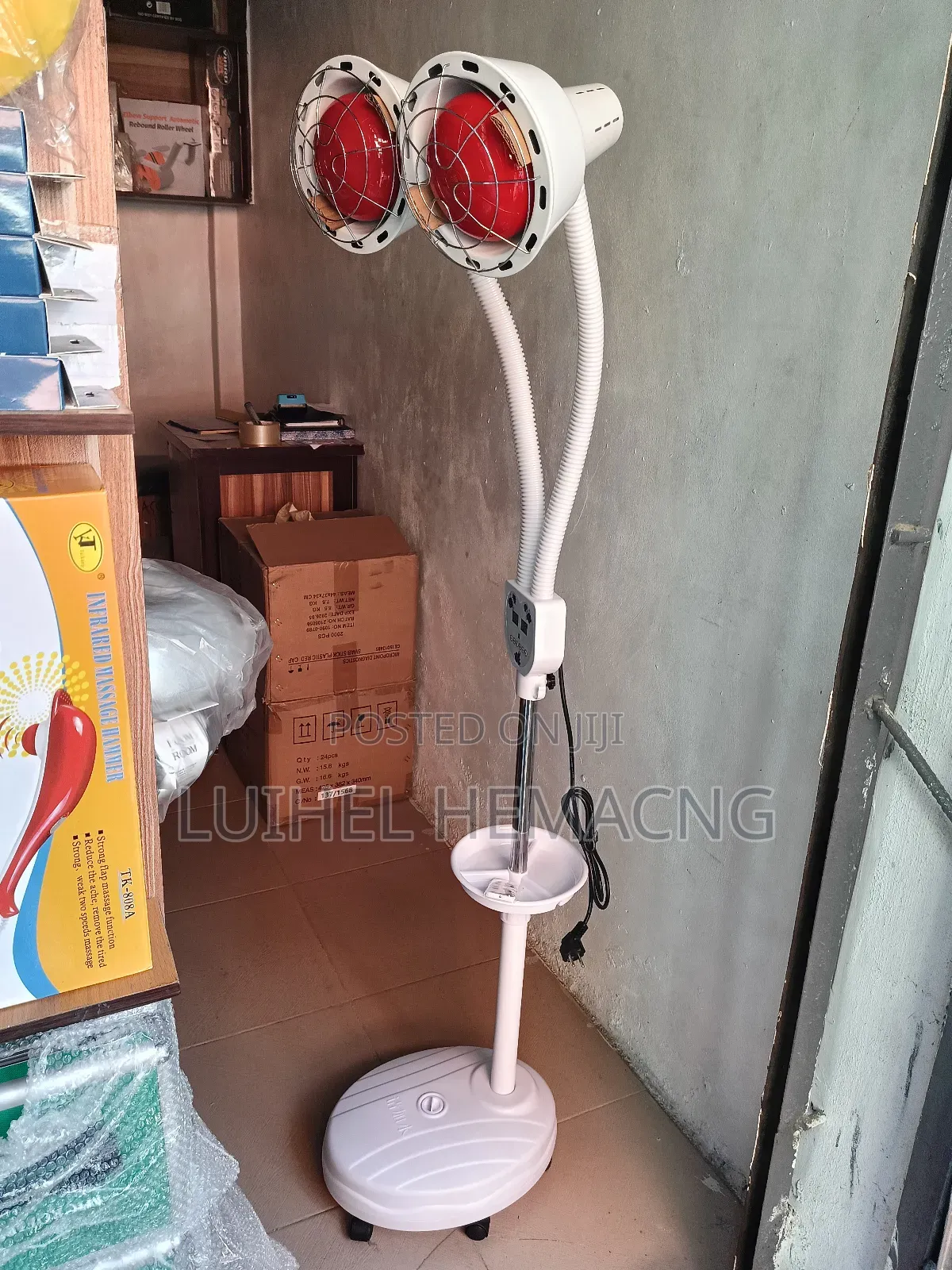 Standing Infrared Lamp Dual Head