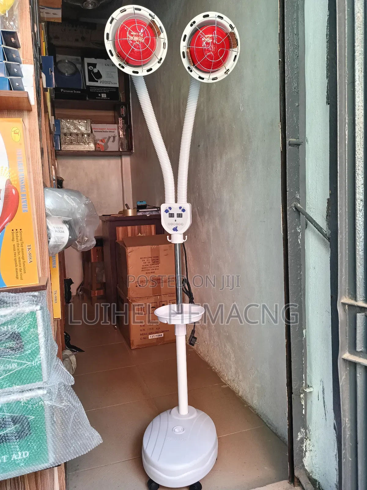 Standing Infrared Lamp Dual Head