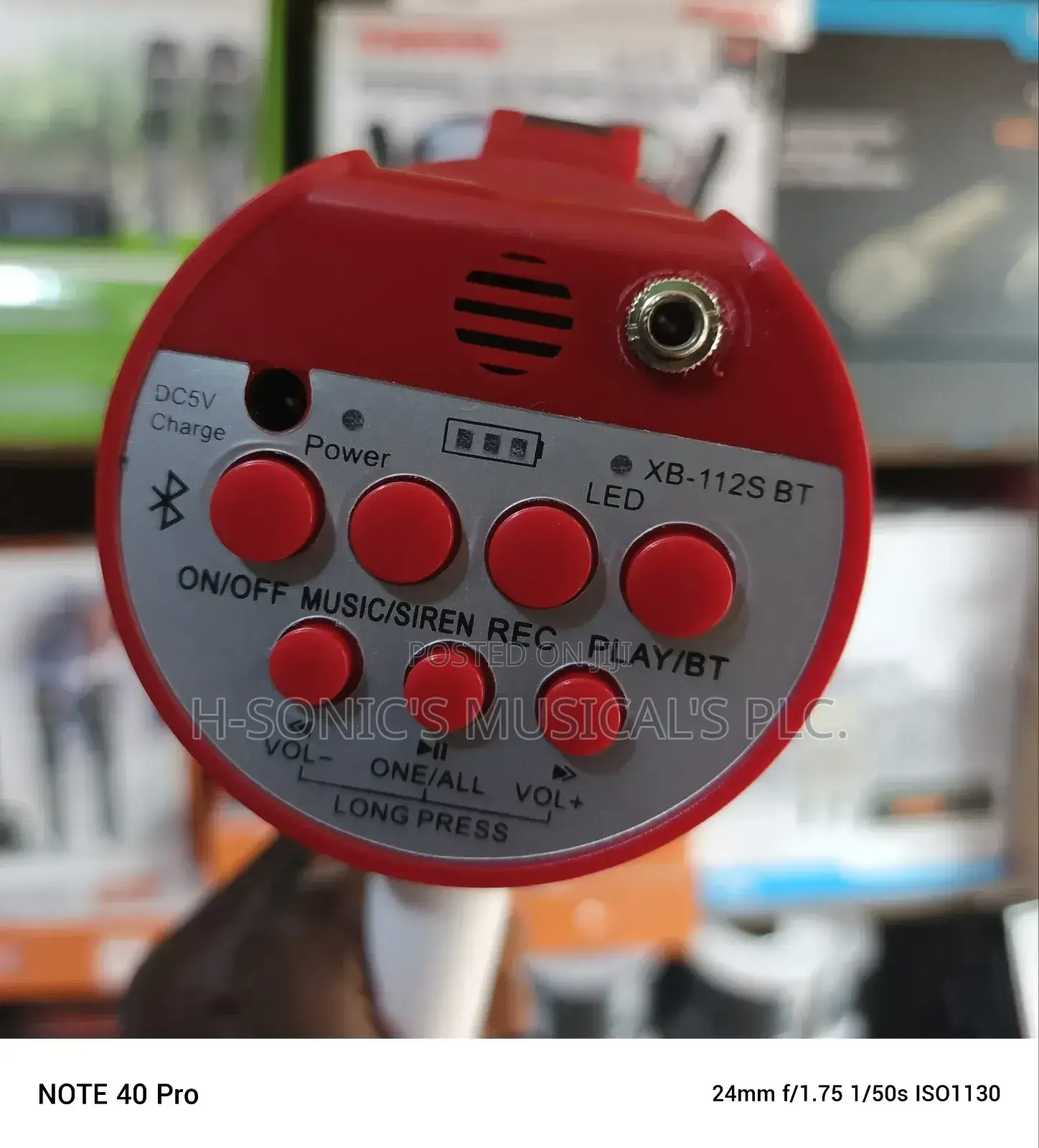 Original Bluetooth Public Address Recording Megaphone System