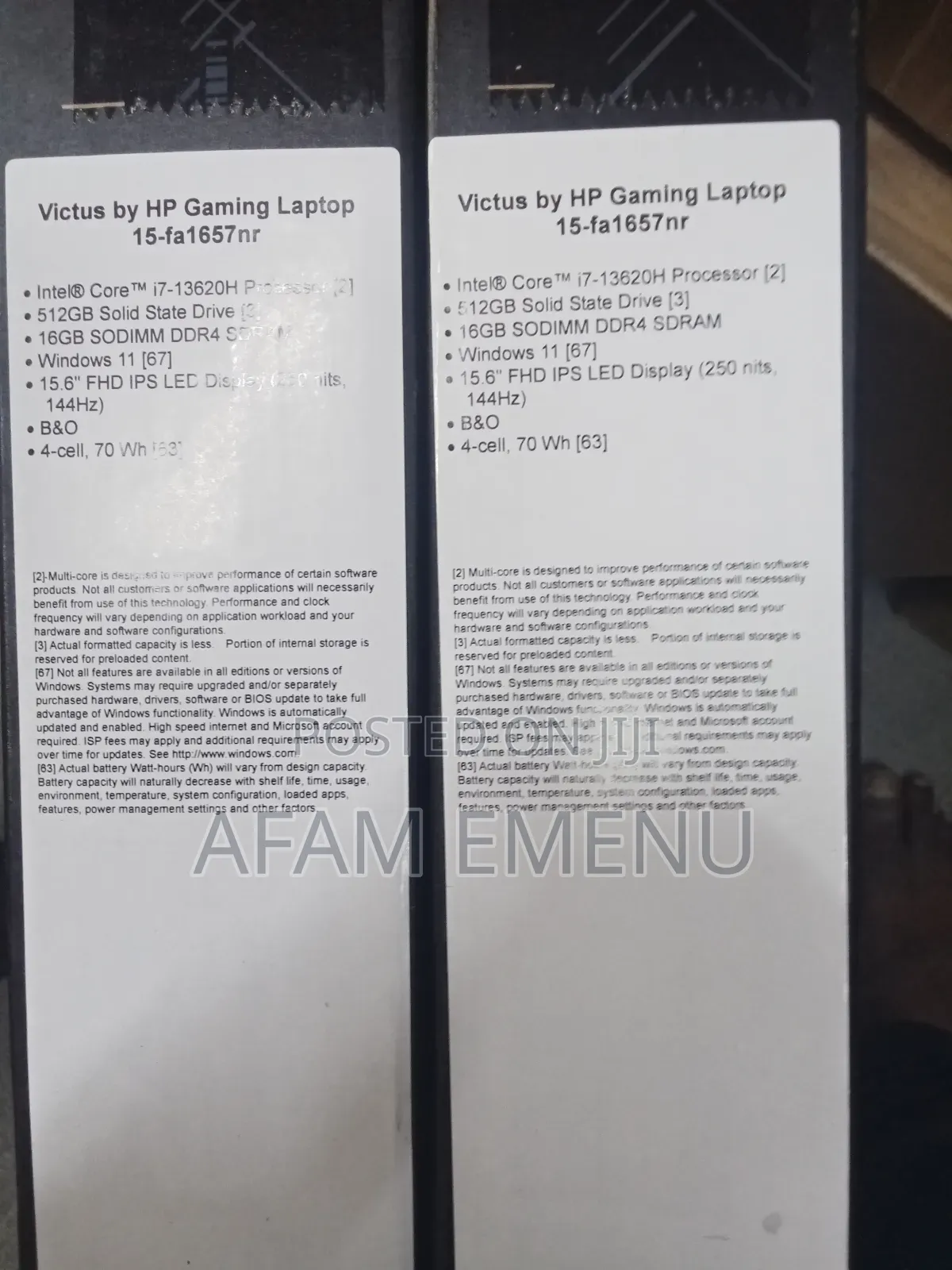 New Laptop HP Victus 15 16GB Intel Core I7 SSD 16 GB