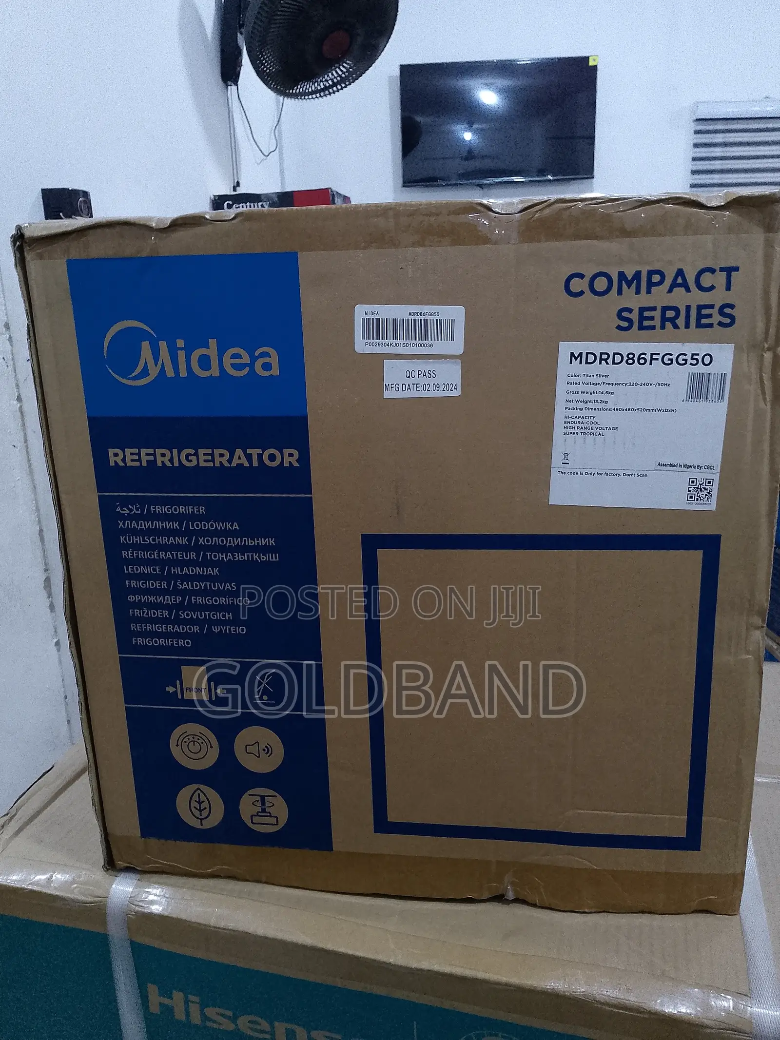 Midea 45L Single Door Instant Chilling Refrigerator