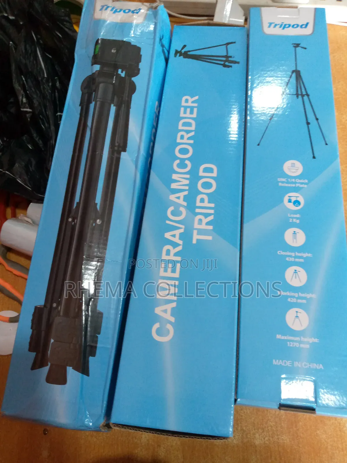 125cm Self Leveling Camera/Phone Tripod Stand Holder