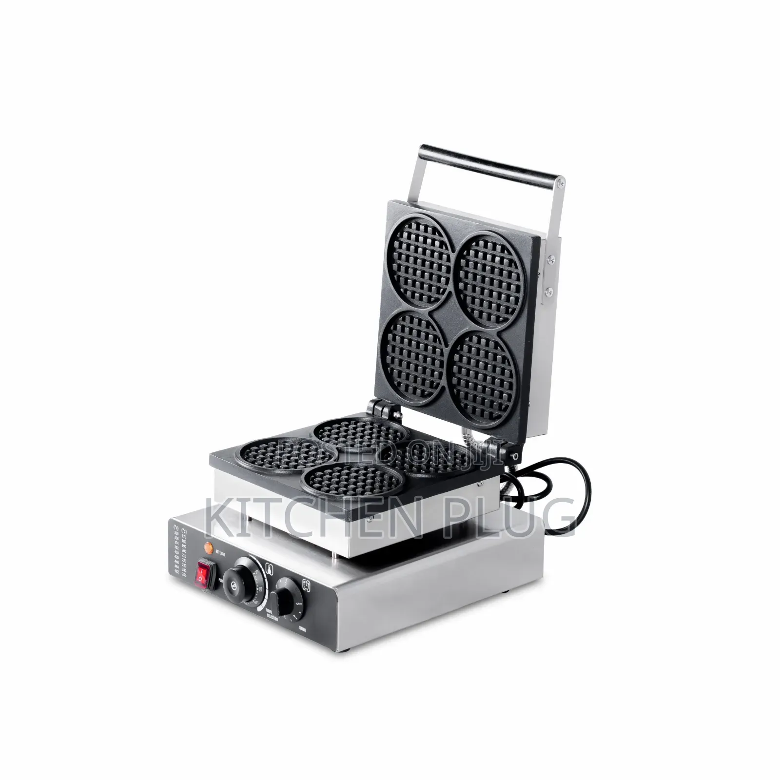 Commercial Round Waffle Maker 4-waffle