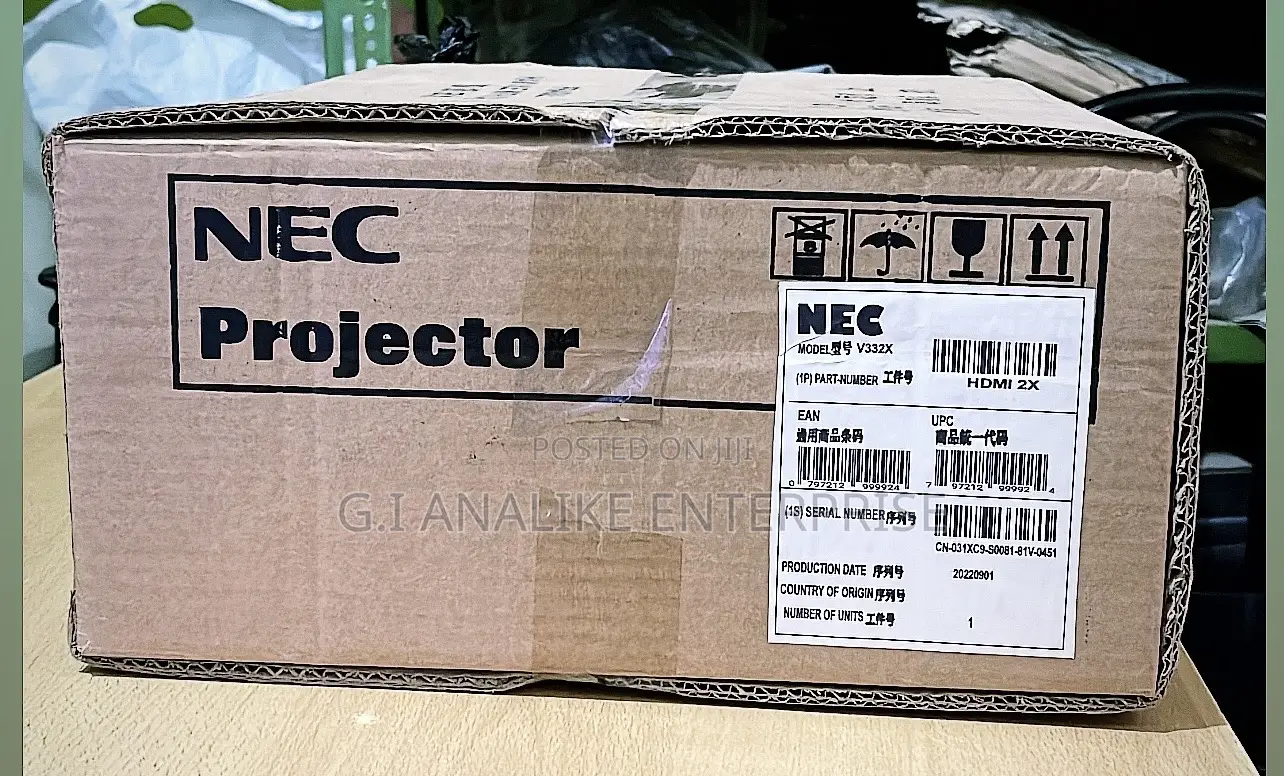 Nec V Series Np-v332x 3300-lumen Xga DLP Projector