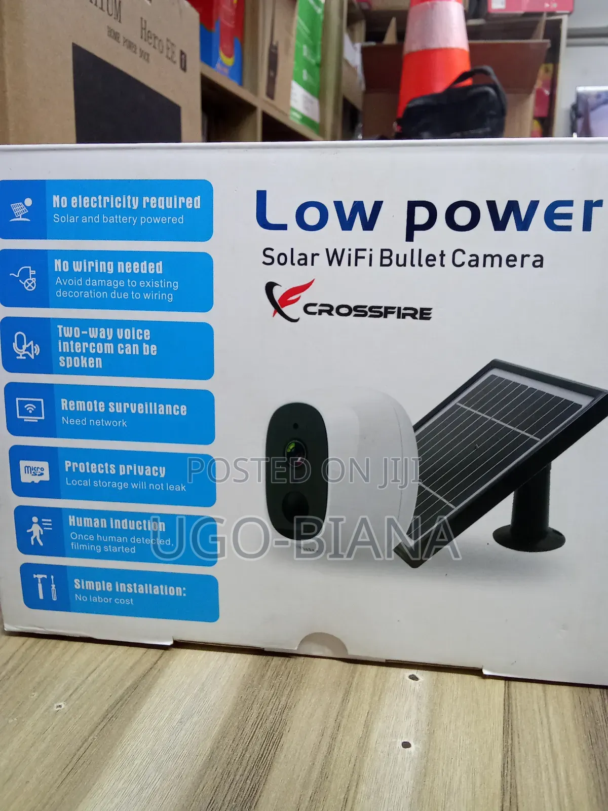 Solar Power Indoor Wifi Wireless Cctv Camera