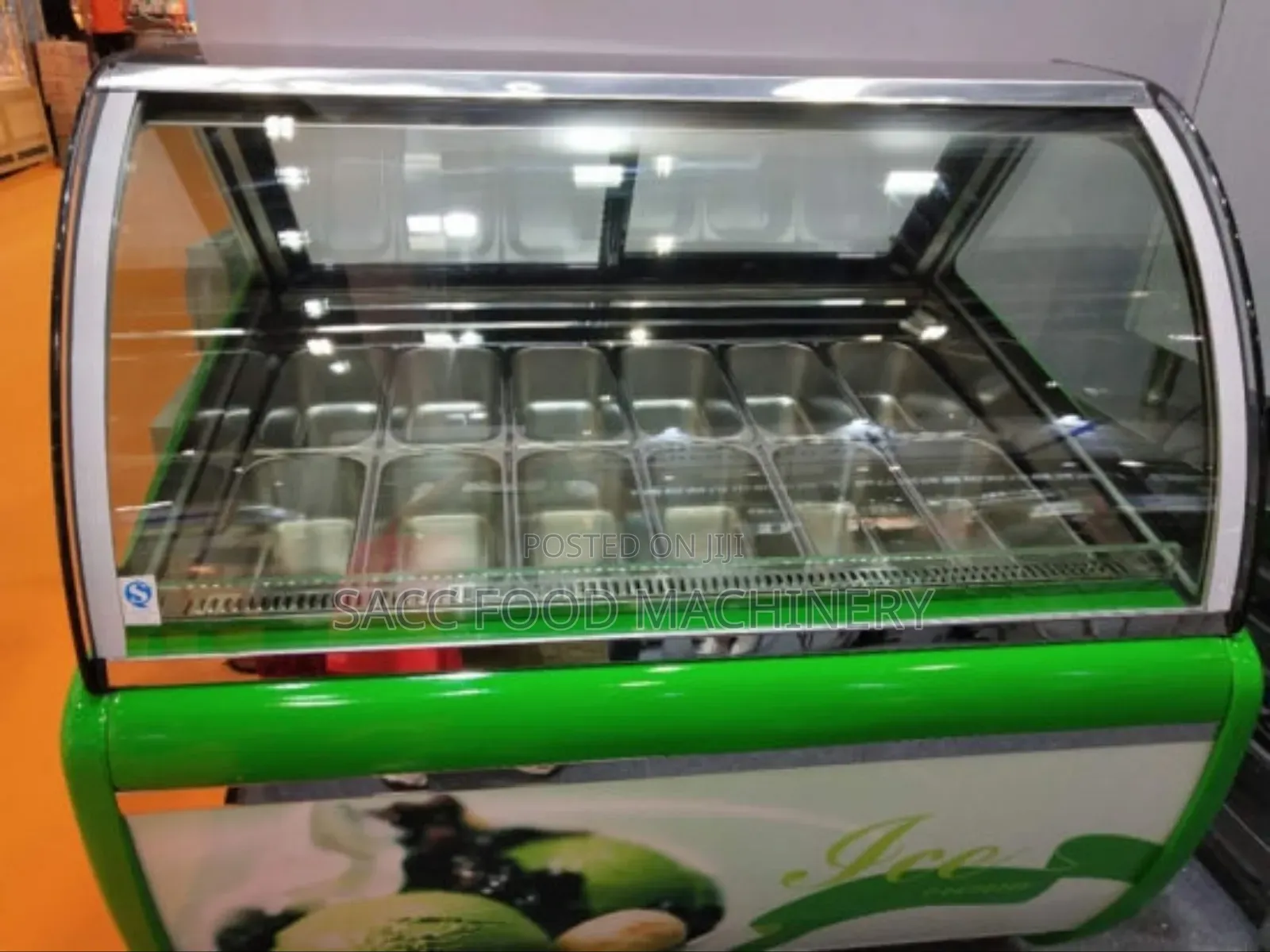 Gelato Ice Cream Display Machine