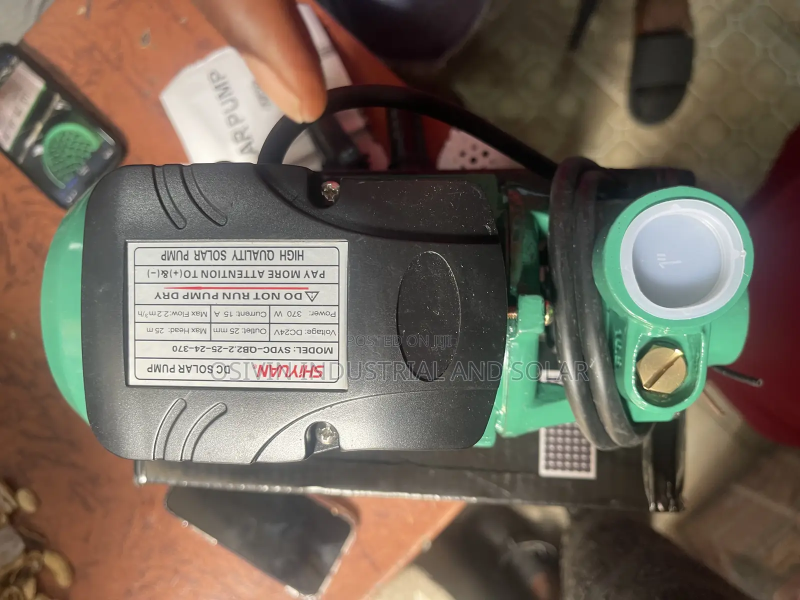 Shiyuan Pump 0.5hp 12v Direct to Panel