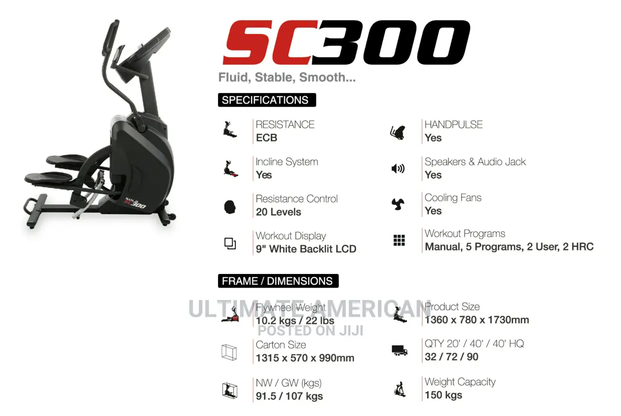 Sc300 Sole Stepper
Reference: SC300
Condition: New Product