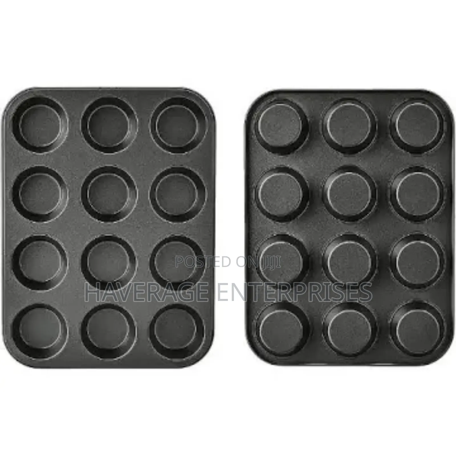 Non-Stick Muffin Cake Pan for Baking- 12 Molds 6pces