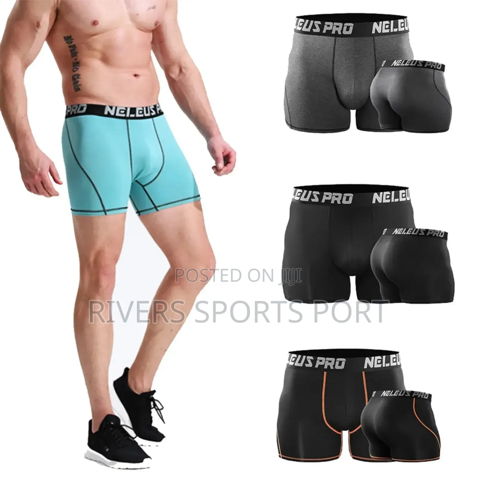 Mens Compression Tights Short Skinny Leggings Pant