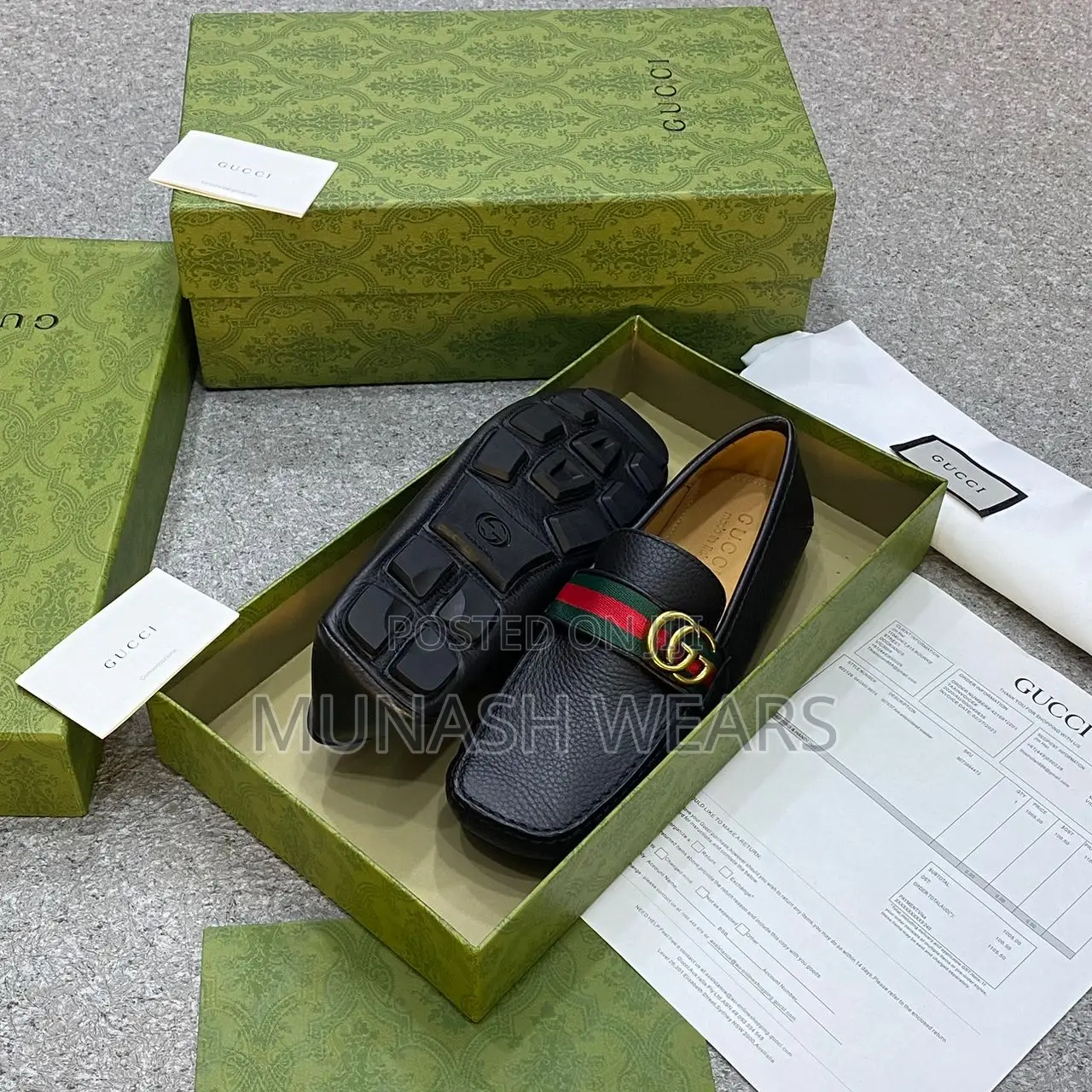 Gucci Leather Luxury Loafers 40-46