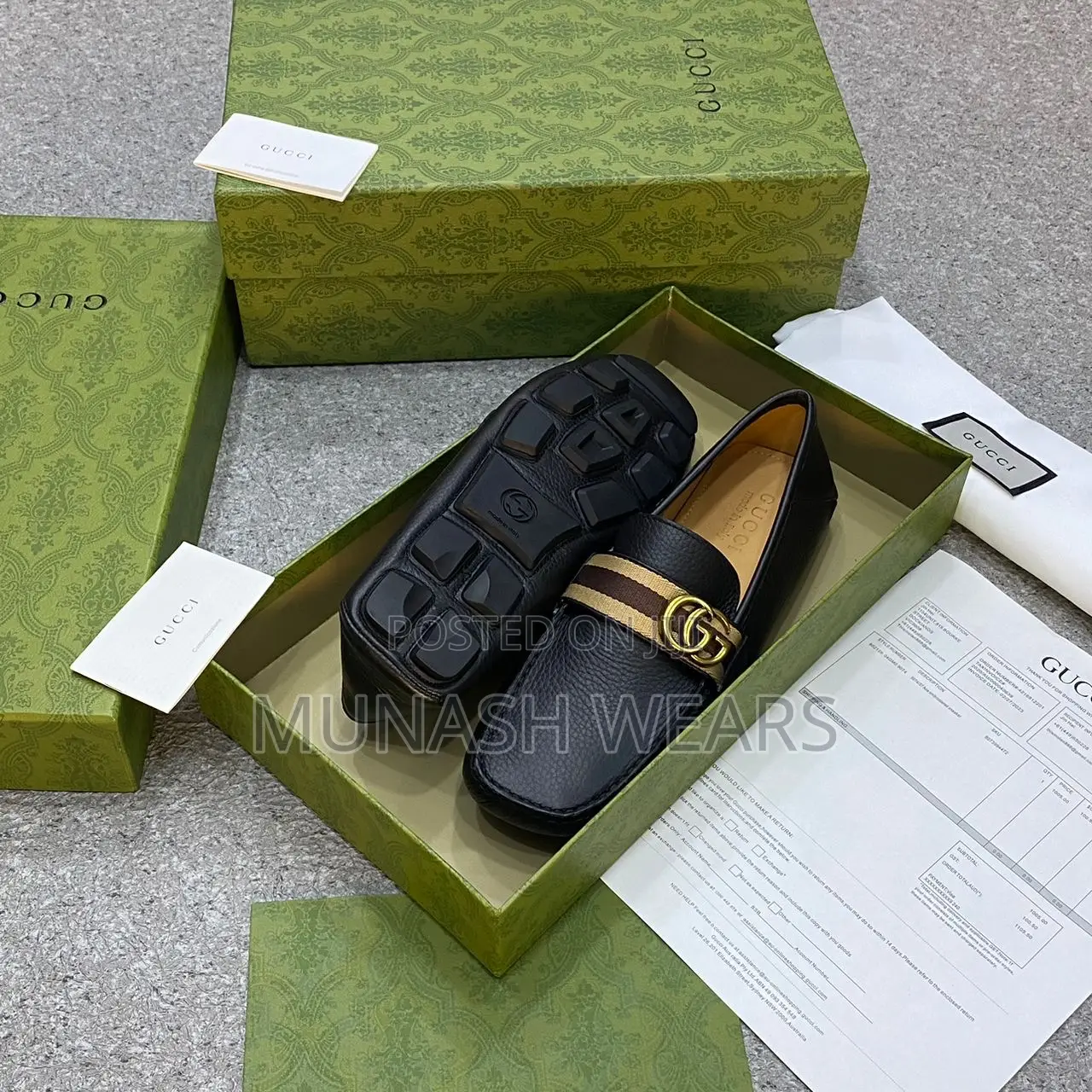 Gucci Leather Luxury Loafers 40-46