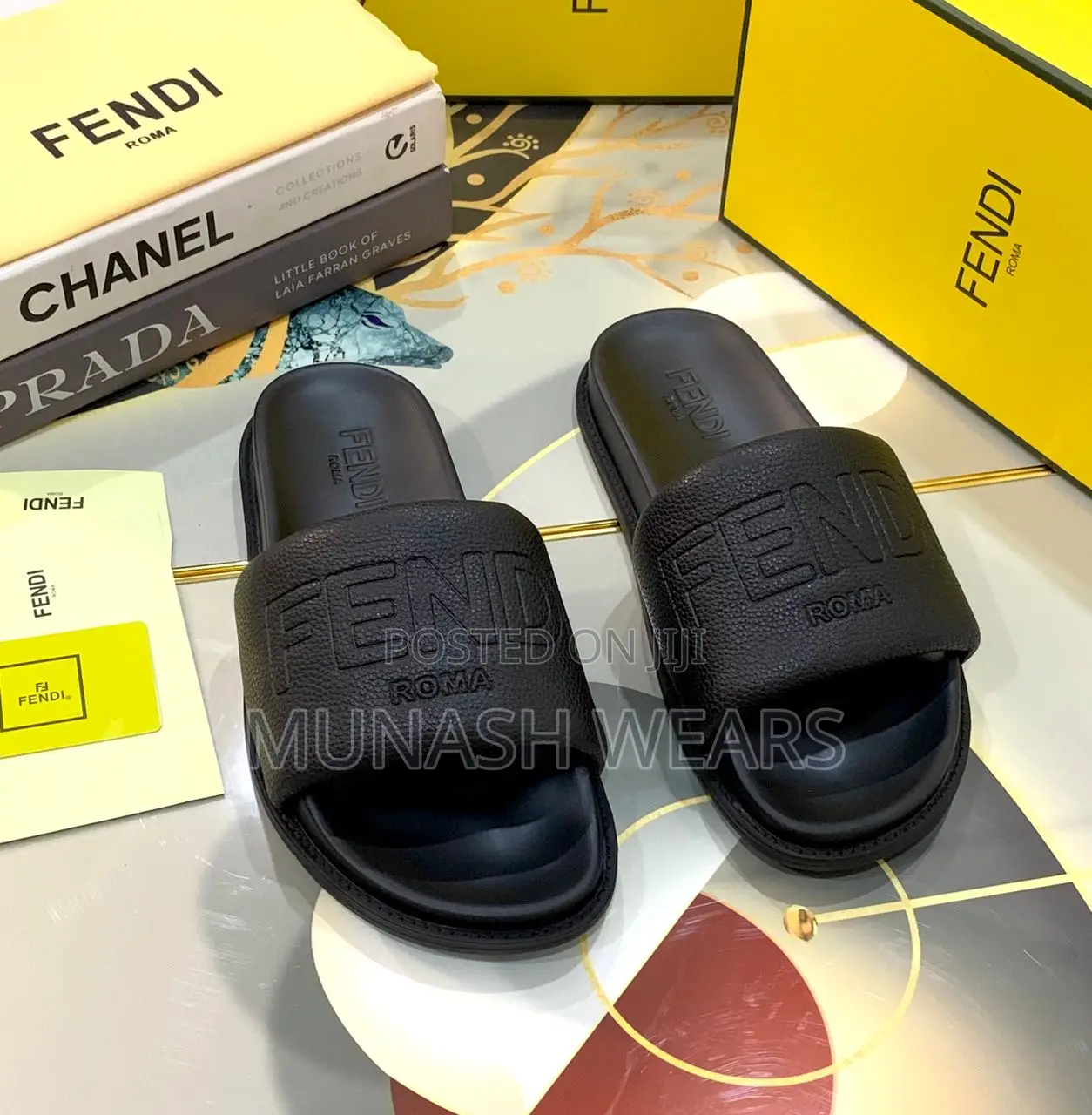 Fendi Leather Luxury Slip 40-46