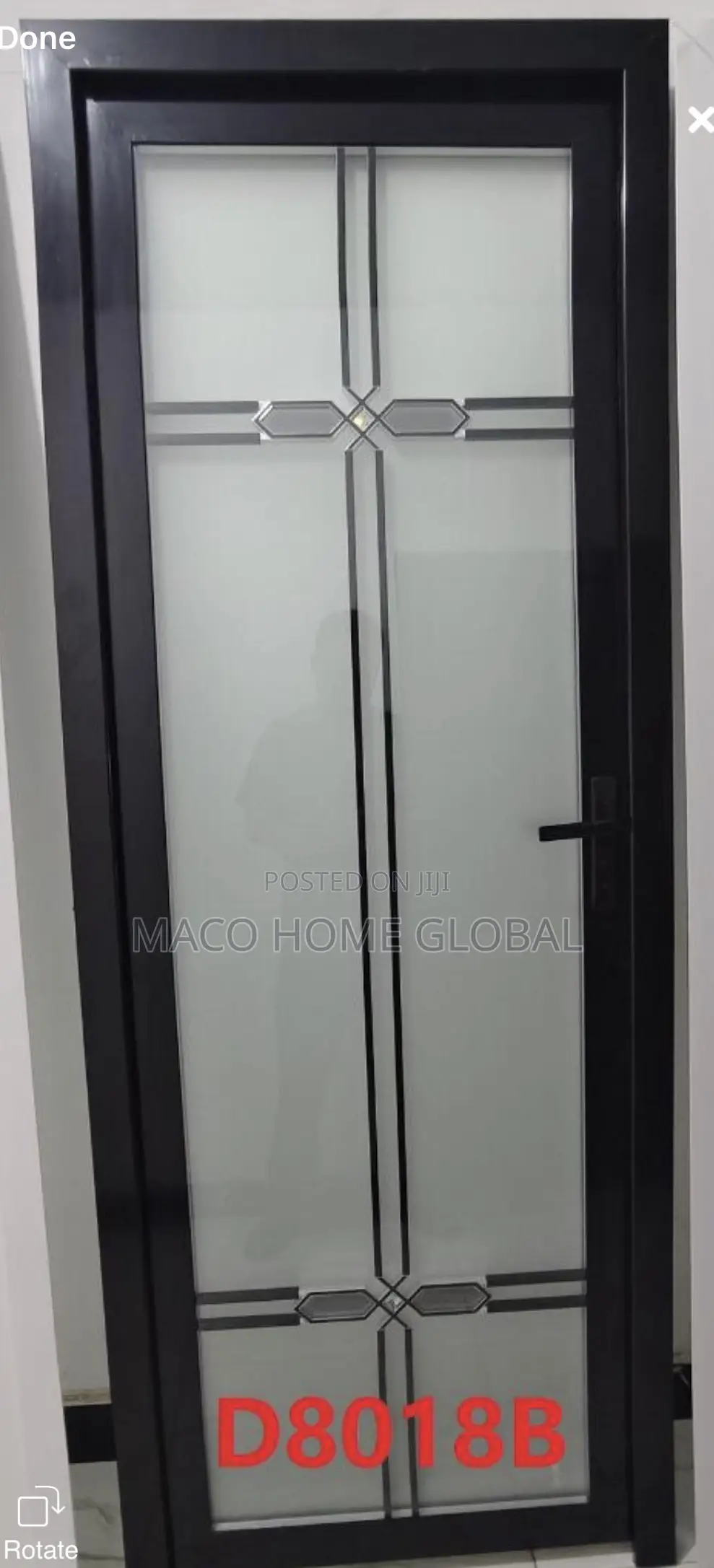 750 Size Toilet Full Glass Door Tampered Glass