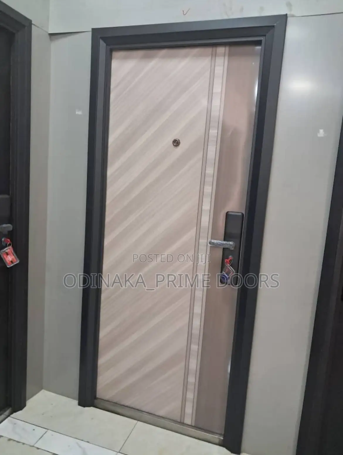 7ft by 3ft German Security Steel Door(Weather Friendly)(Gray
