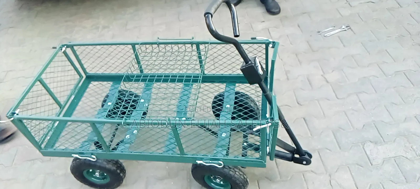 Original Heavy Duty Basket Trolley With Four Tyres