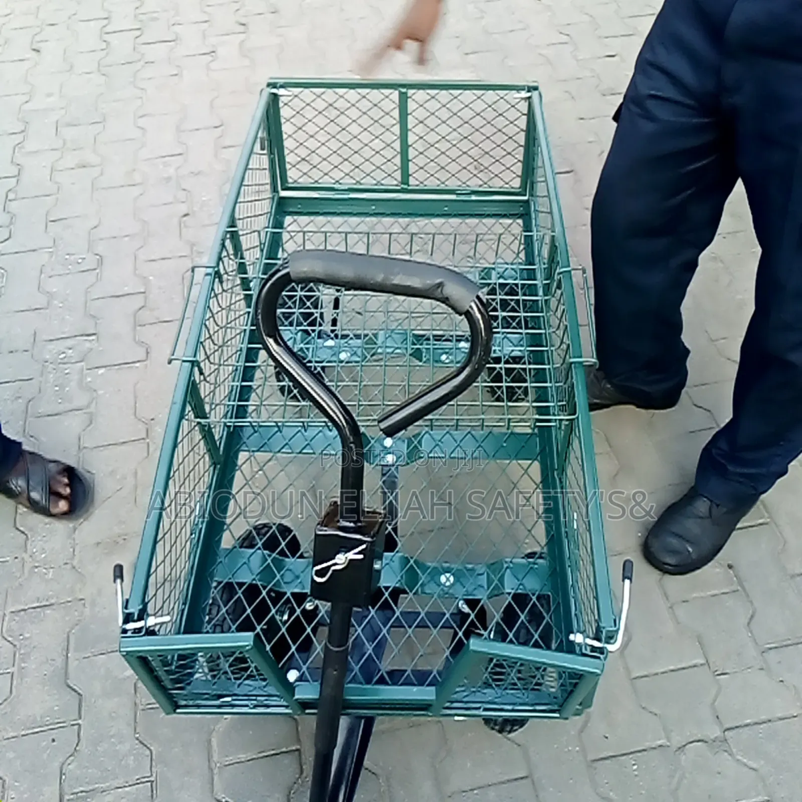 Original Heavy Duty Basket Trolley With Four Tyres