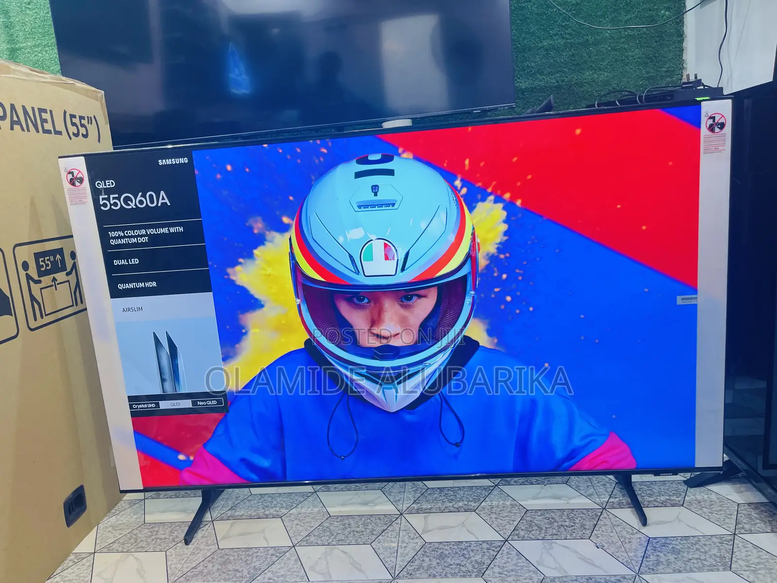 Samsung 55” Class Qled Q60A Quantum HDR Smart TV Alexa