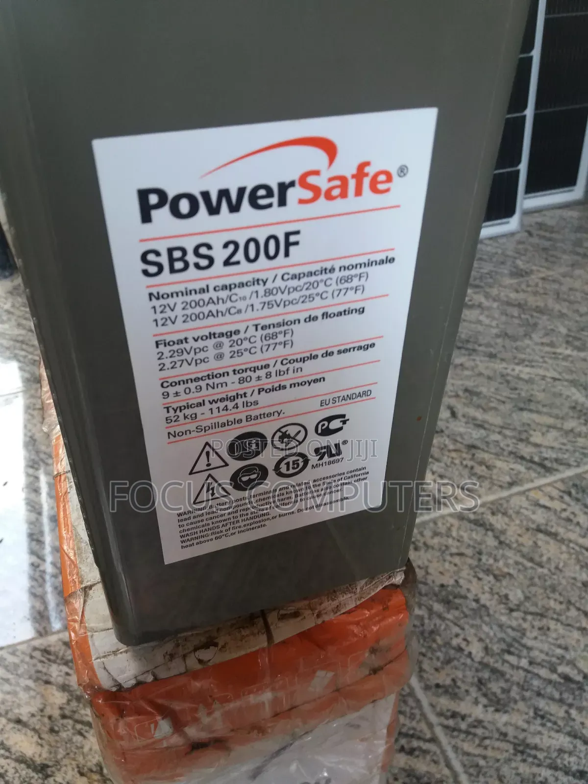200ah Slim Battery, Used Tokunbo