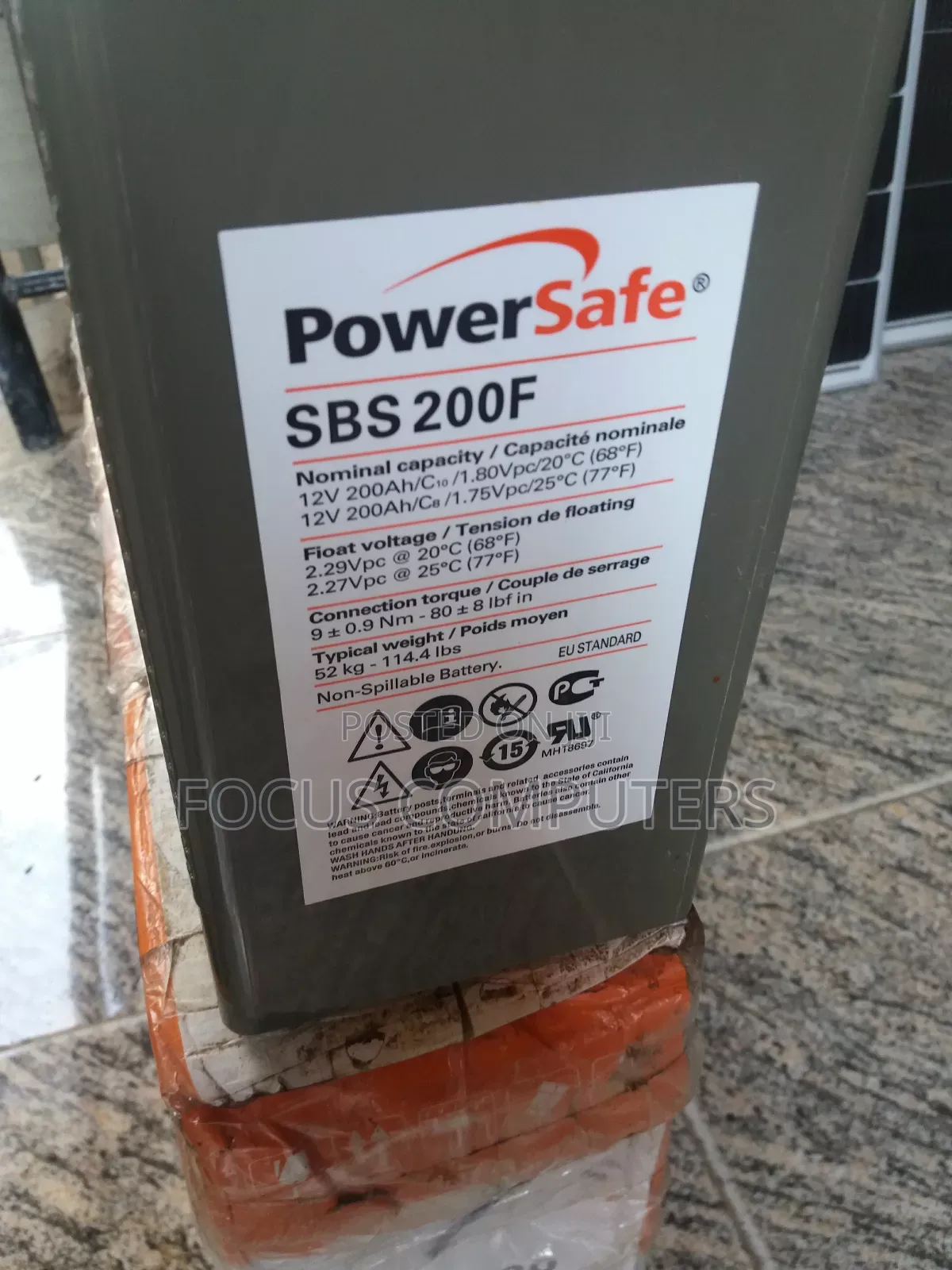 200ah Slim Battery, Used Tokunbo