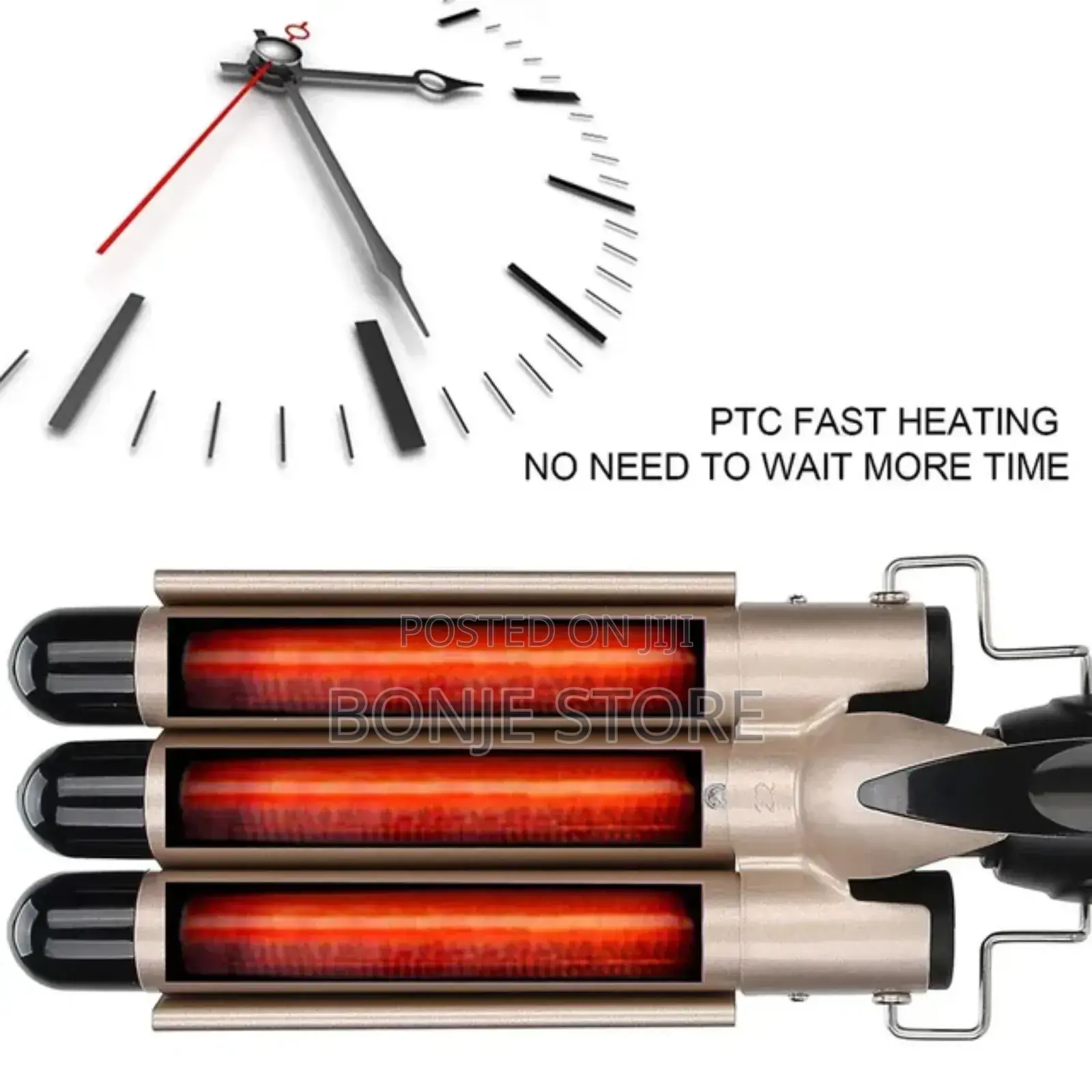 3 Barrels Fast Hair Straightener Hair Curling Iron Wand