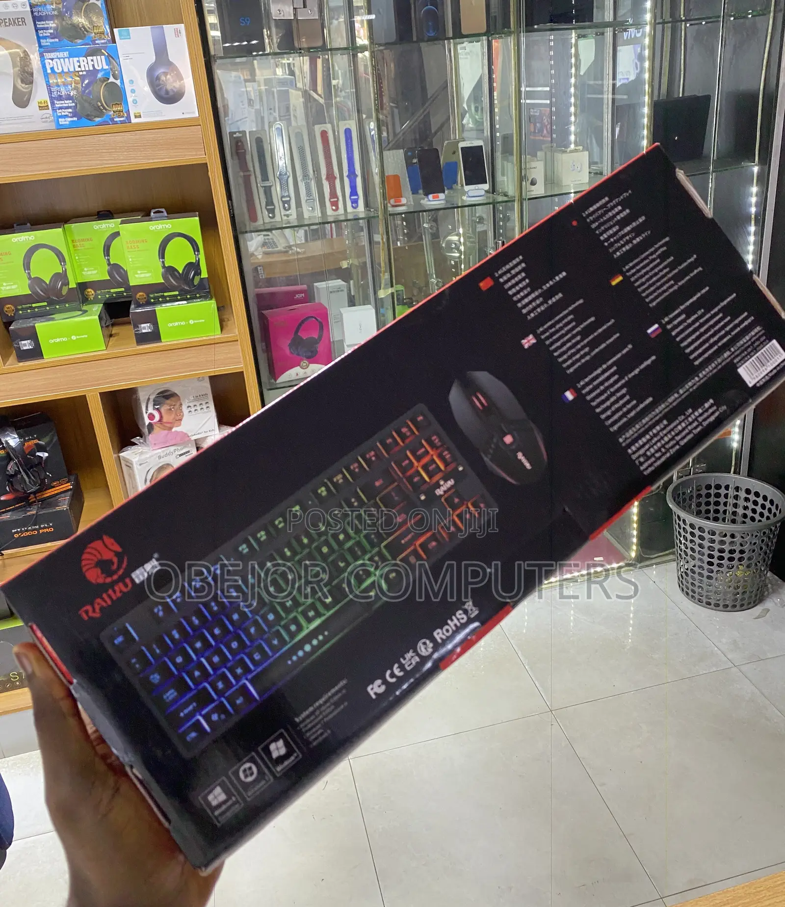 Raiku R905 Rechargeable Wireless Mouse and Keyboard Combo