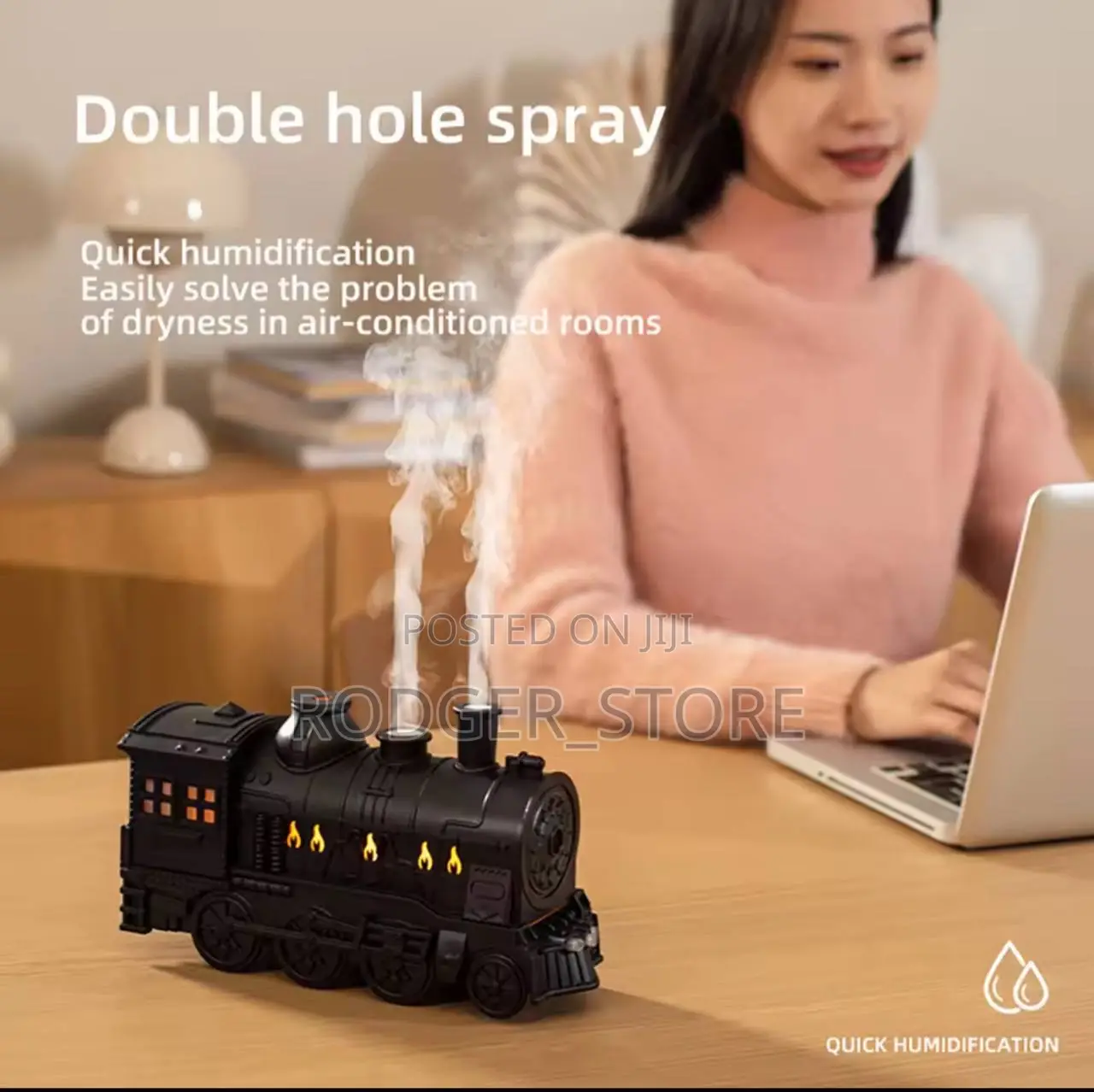 Aierwill Train Air Humidifier Ultrasonic Aromatherapy