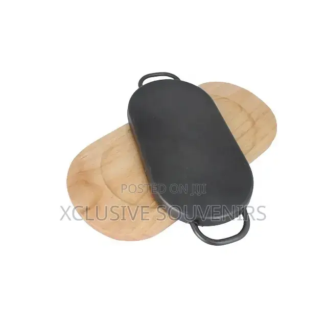 Oval Shape Cast Iron Sizzler Plate for Bars and Restaurants