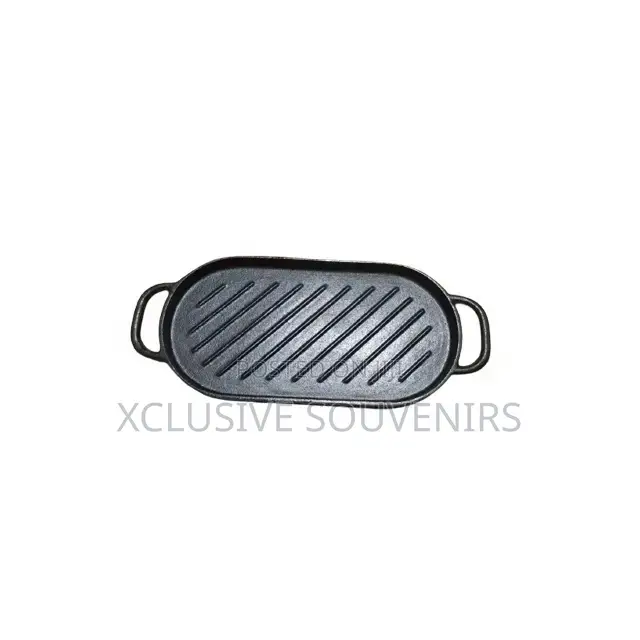 Oval Shape Cast Iron Sizzler Plate for Bars and Restaurants