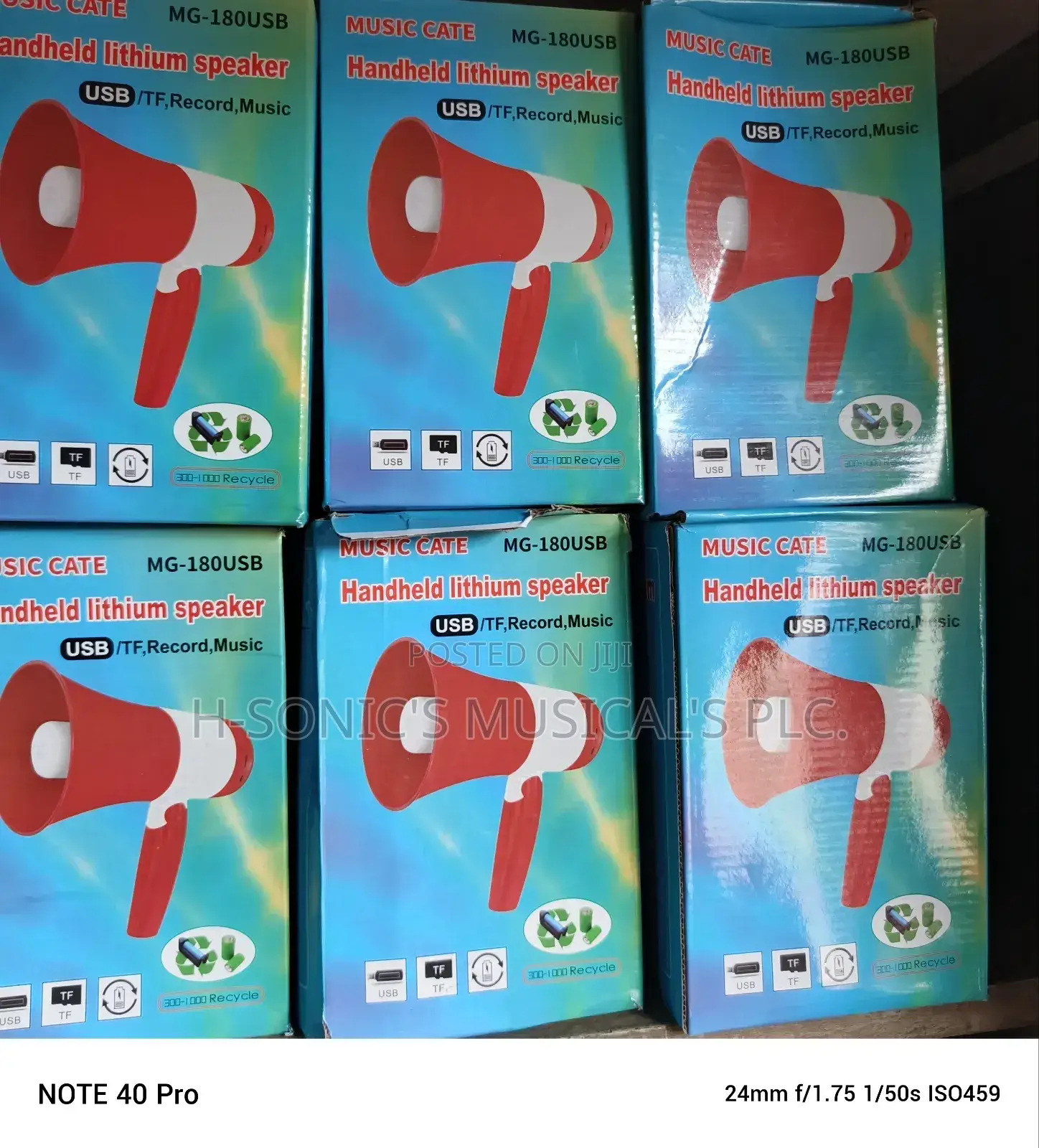 Music Gate Handheld Mg-180usb Recording Megaphone