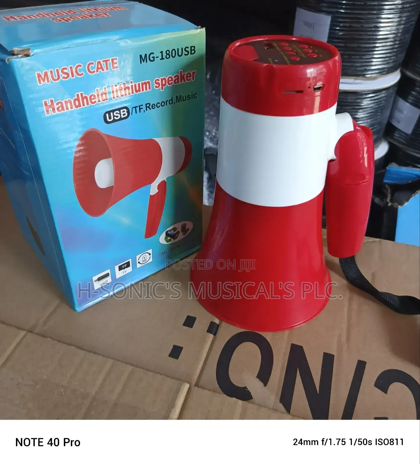 Music Gate Handheld Mg-180usb Recording Megaphone