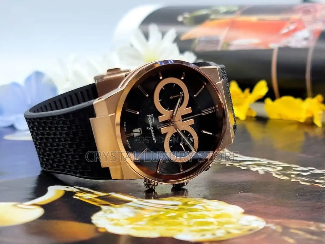 Salvatore Ferragamo Quality Luxury Men Wristwatch
