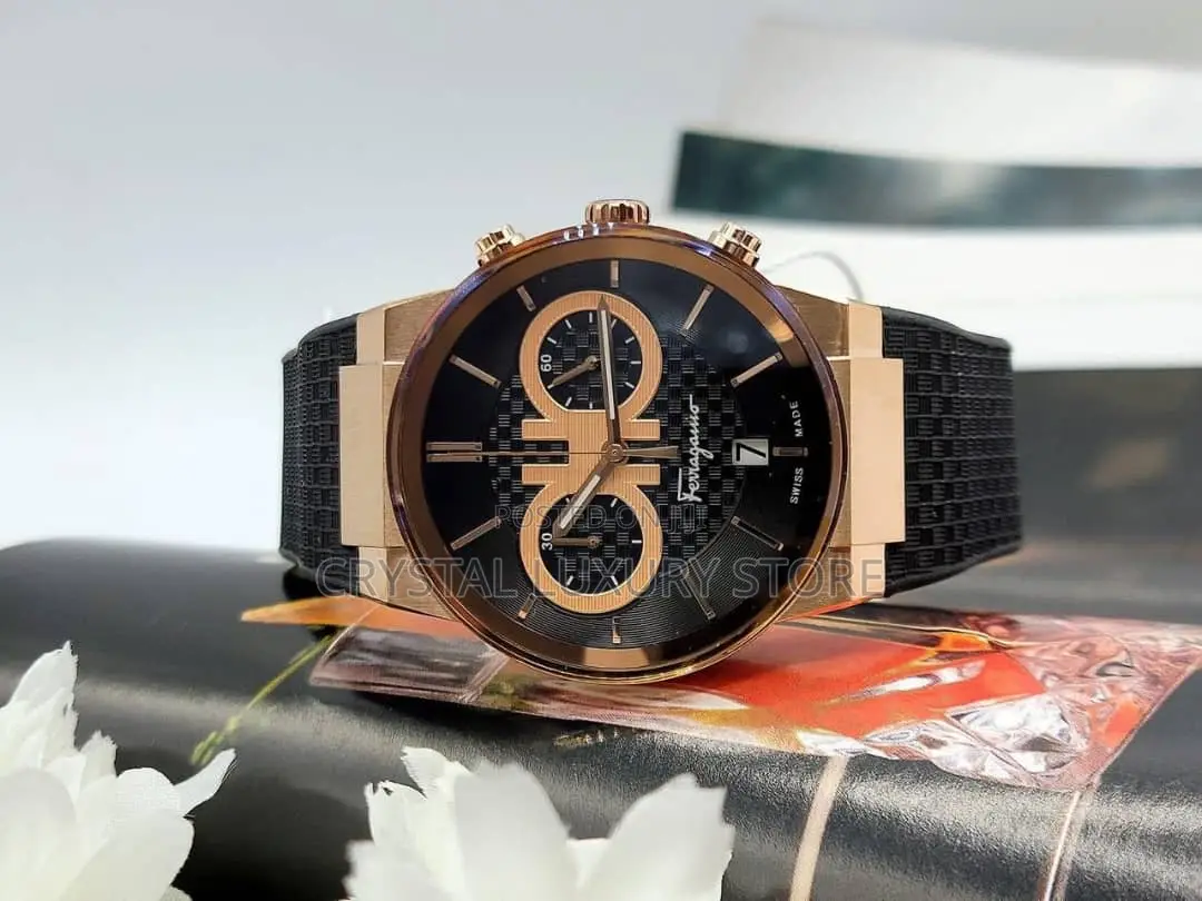 Salvatore Ferragamo Quality Luxury Men Wristwatch