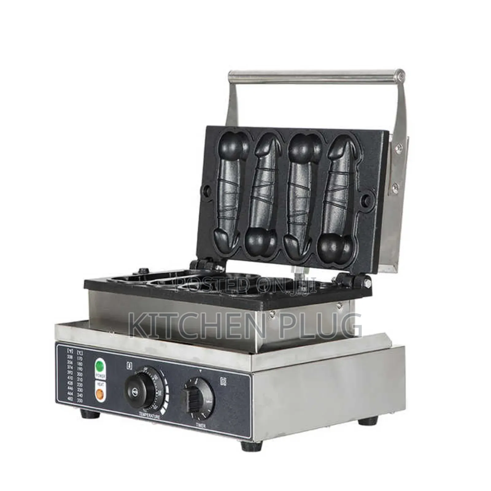 4-holes Industrial Electric Man-hood Waffle Machine