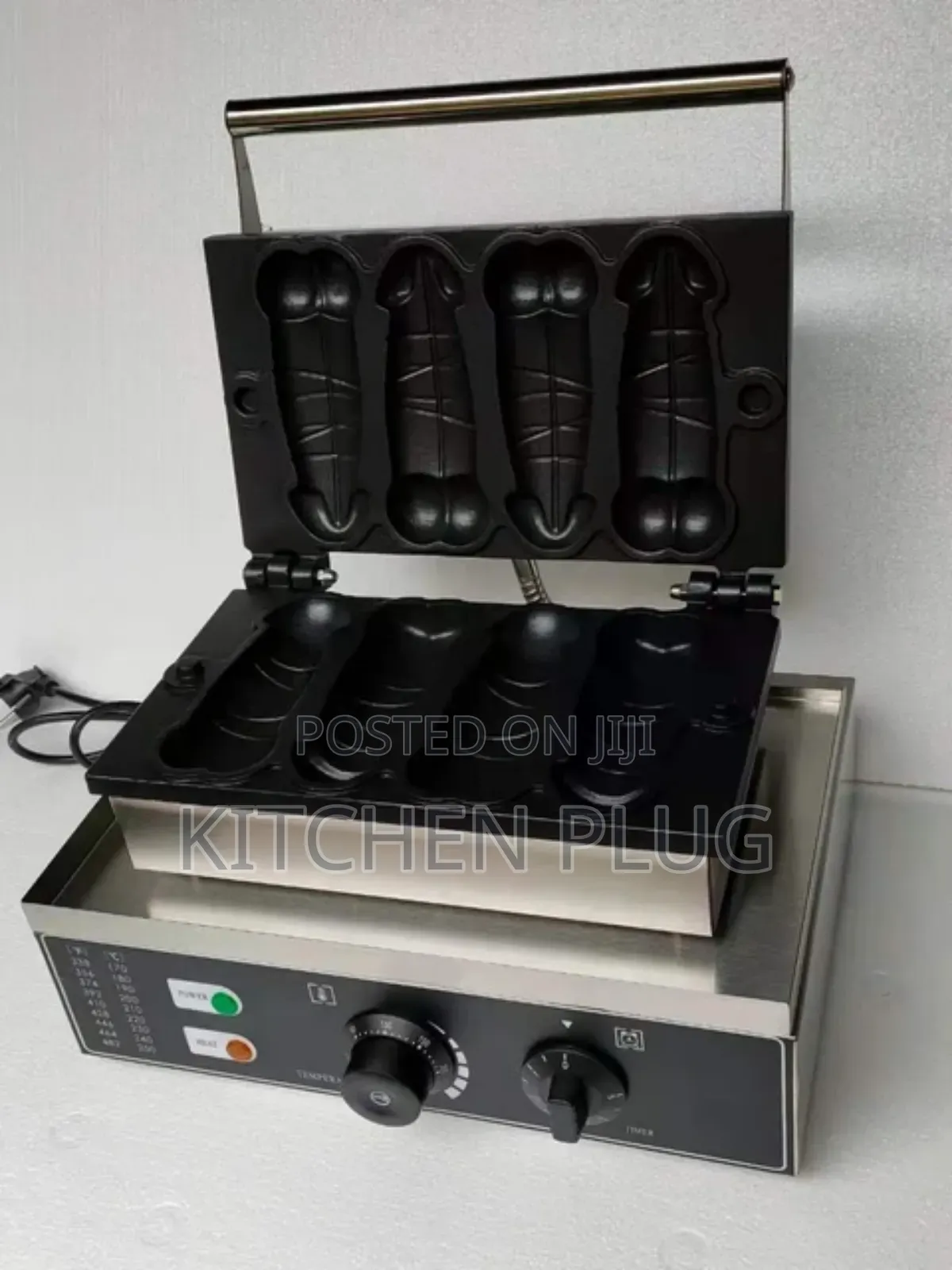 4-holes Industrial Electric Man-hood Waffle Machine